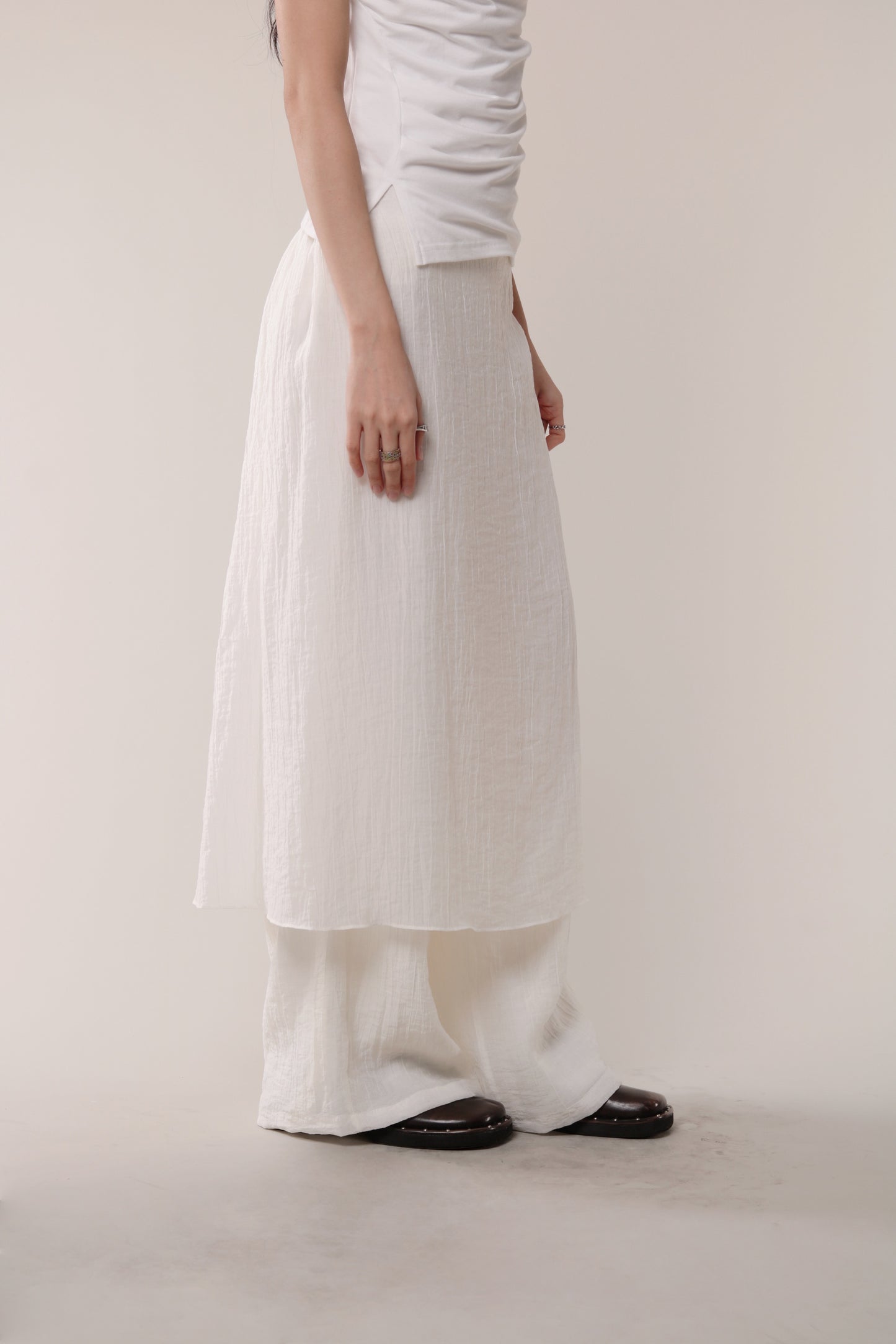 Layered Pants (Ivory)