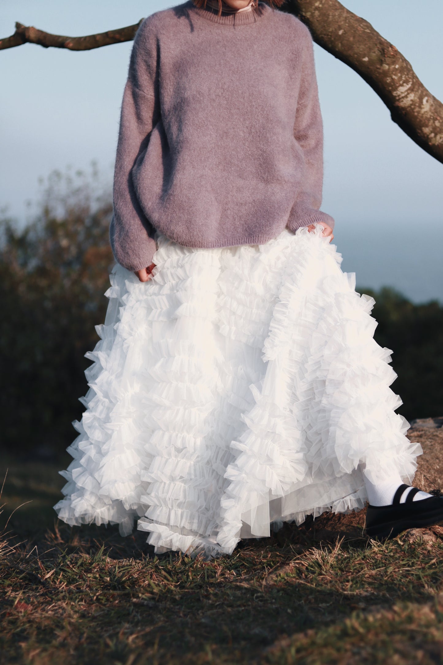 Doll Lace Skirt (White)