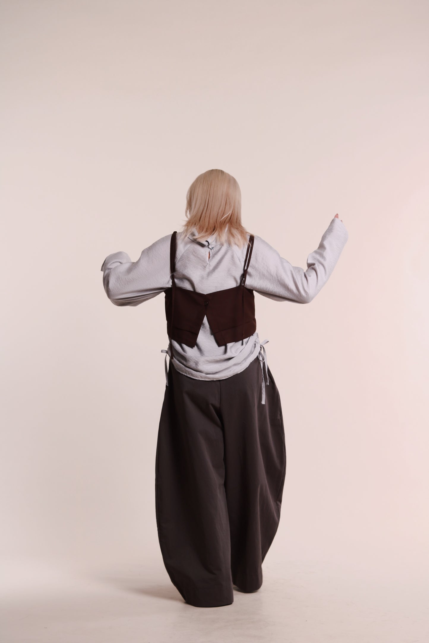 Layered Vest (Brown)