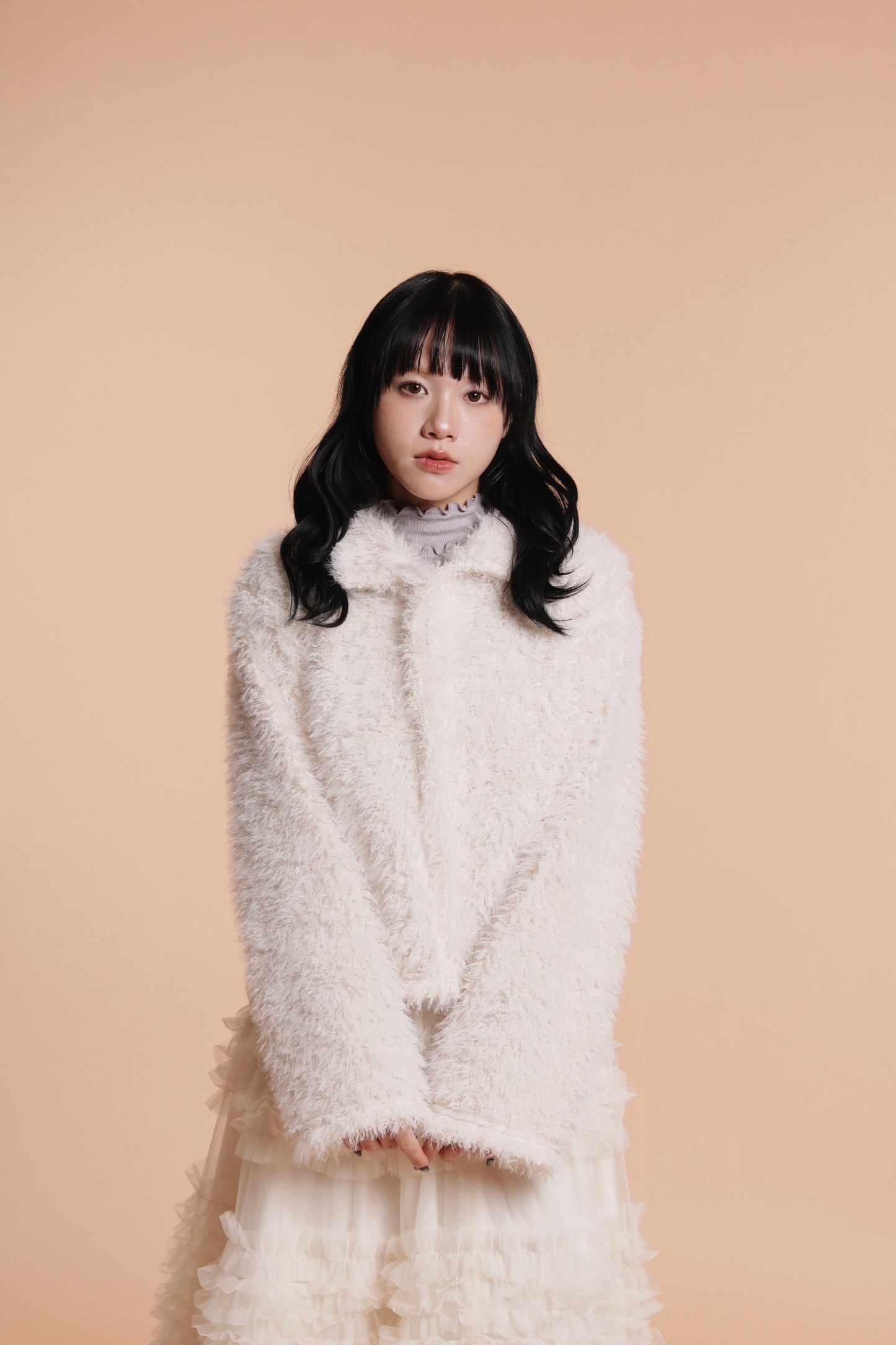 Fluffy Cardigan (Ivory)