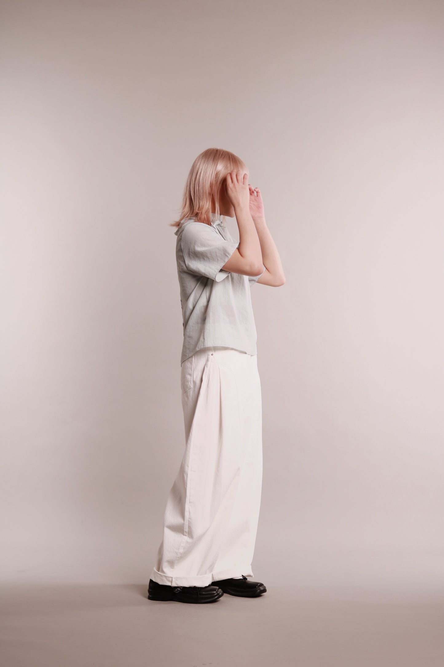 See Through Tie Top (Sky)