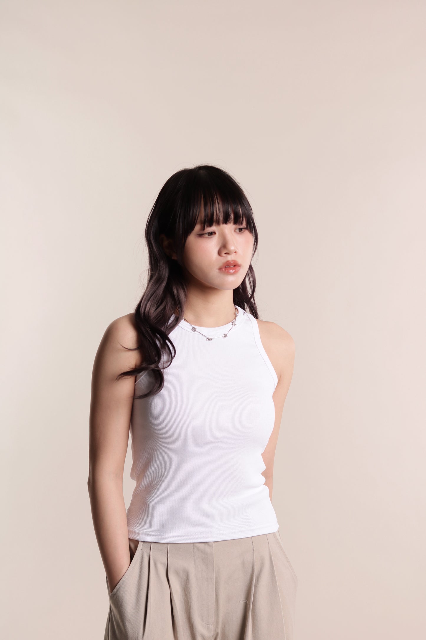 Slim Tank Top (White)