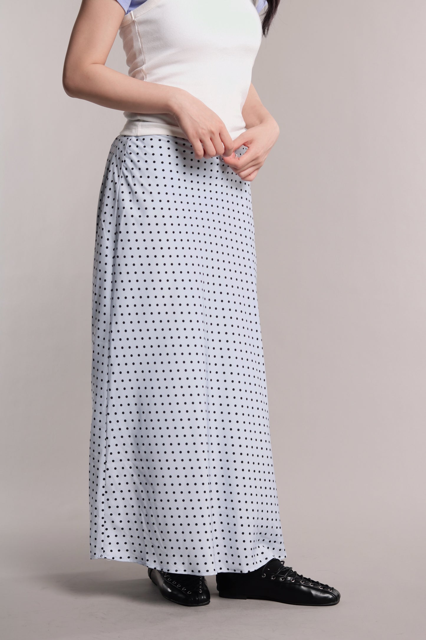 Polka Dot Skirt (Blue)
