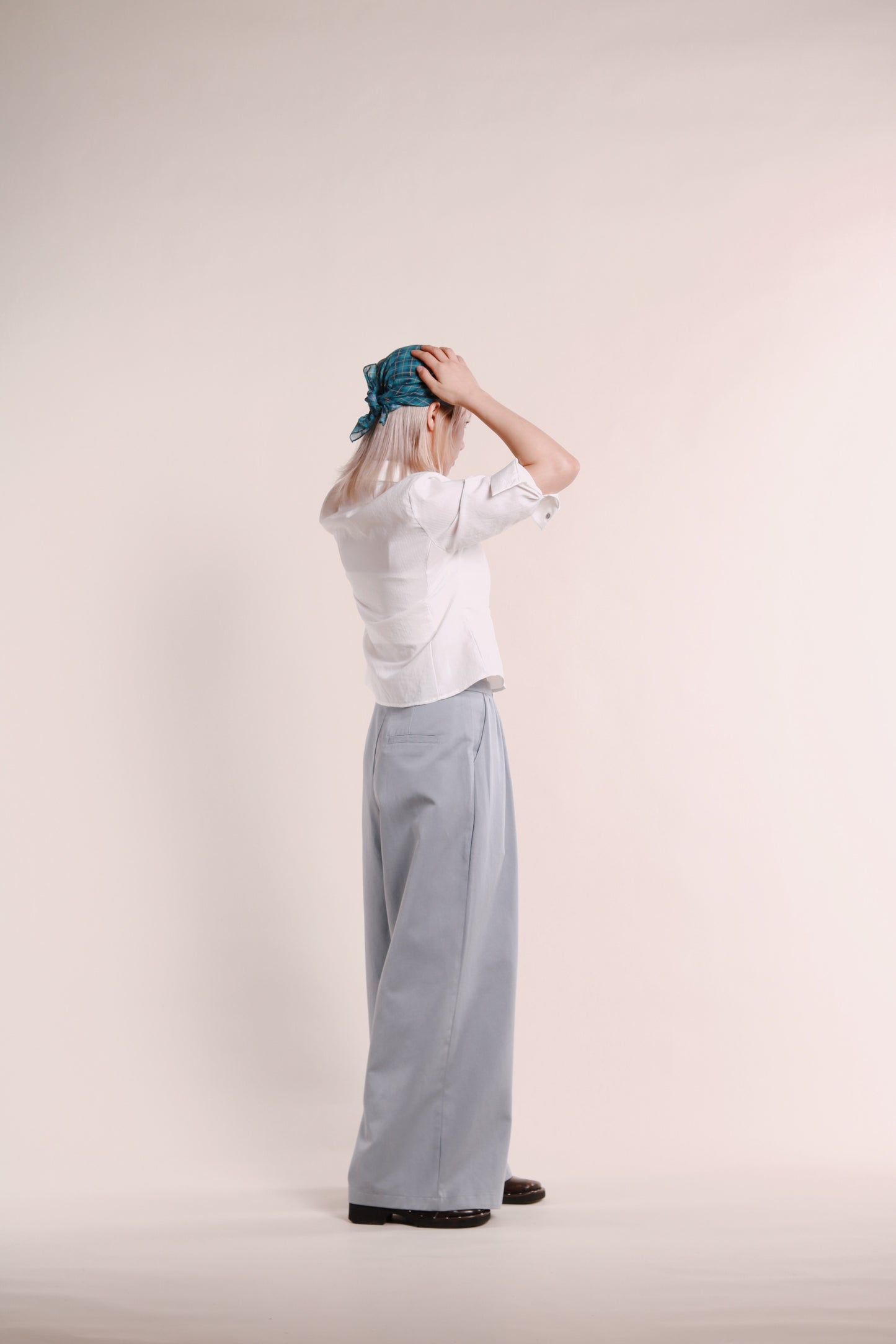 Renne Wide Leg Pants (Blue)
