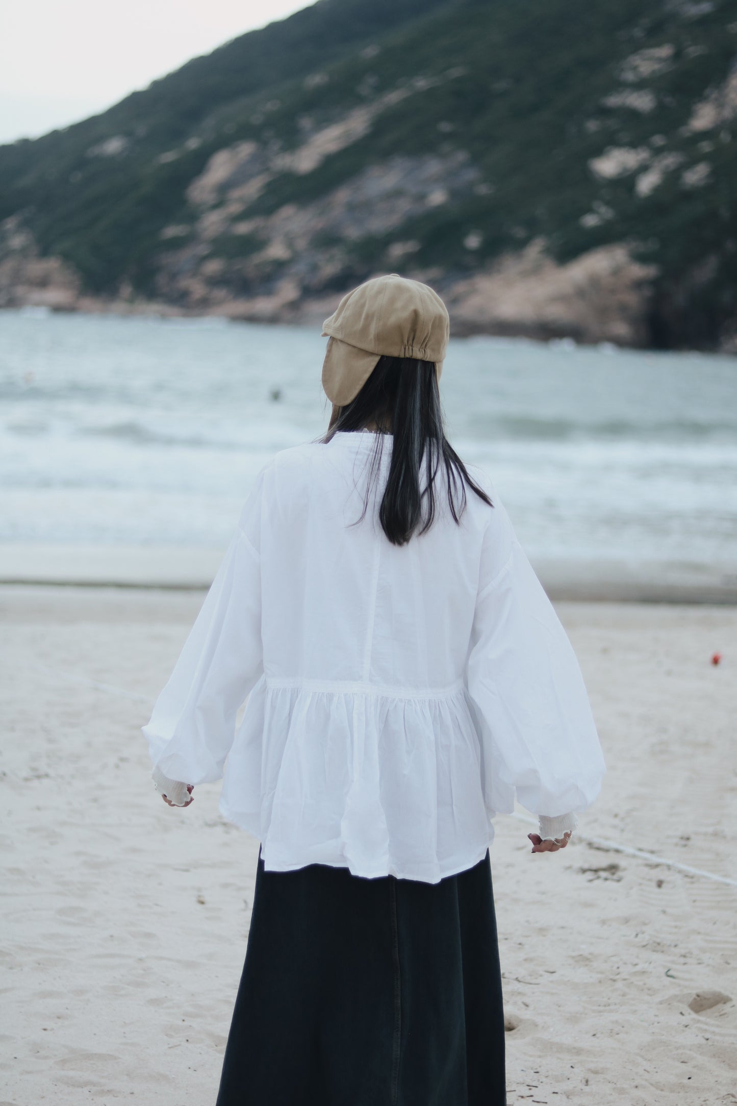 Snoopy Hat (Beige/Black/White)