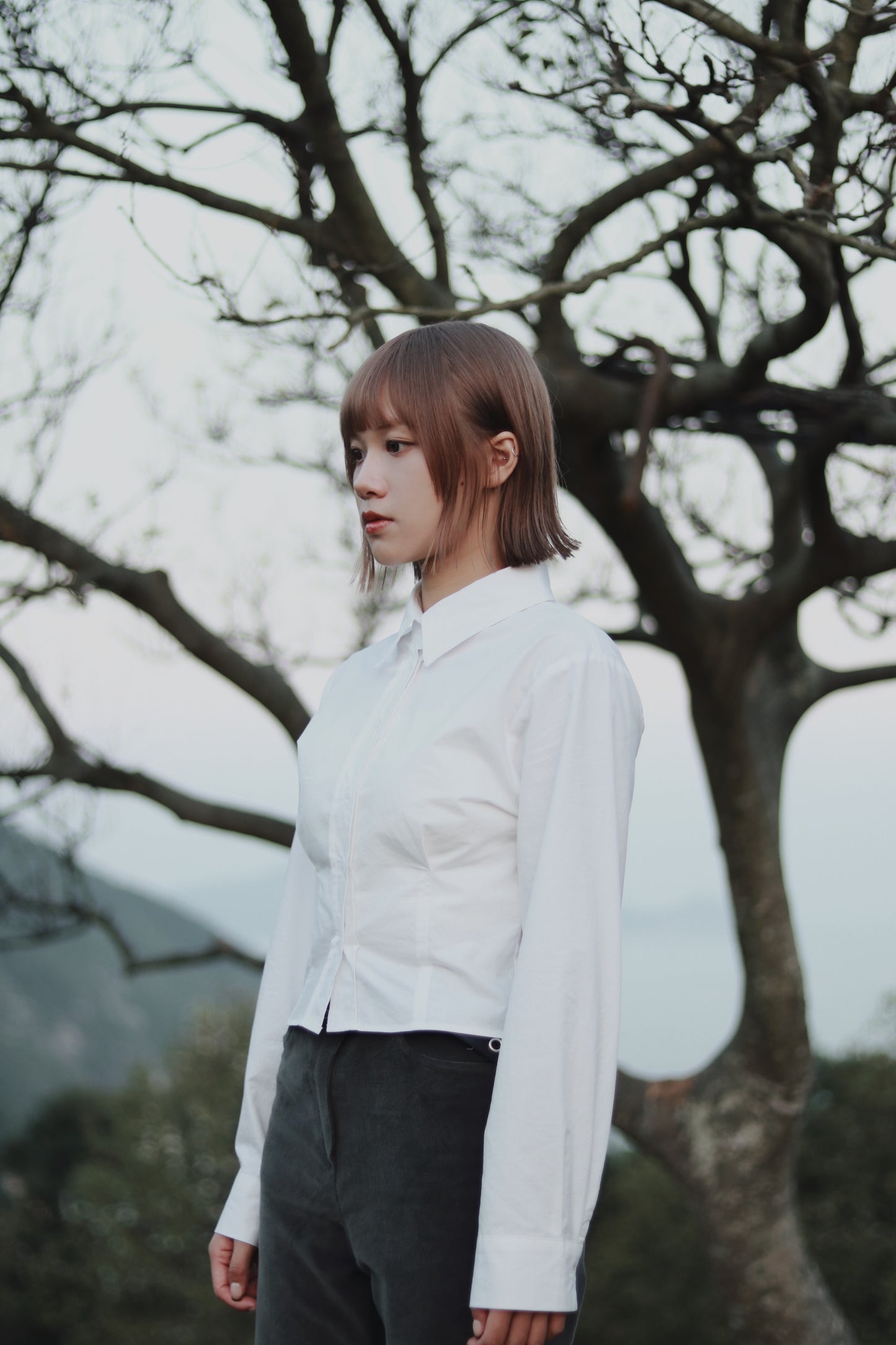 Cropped Shirt (White)