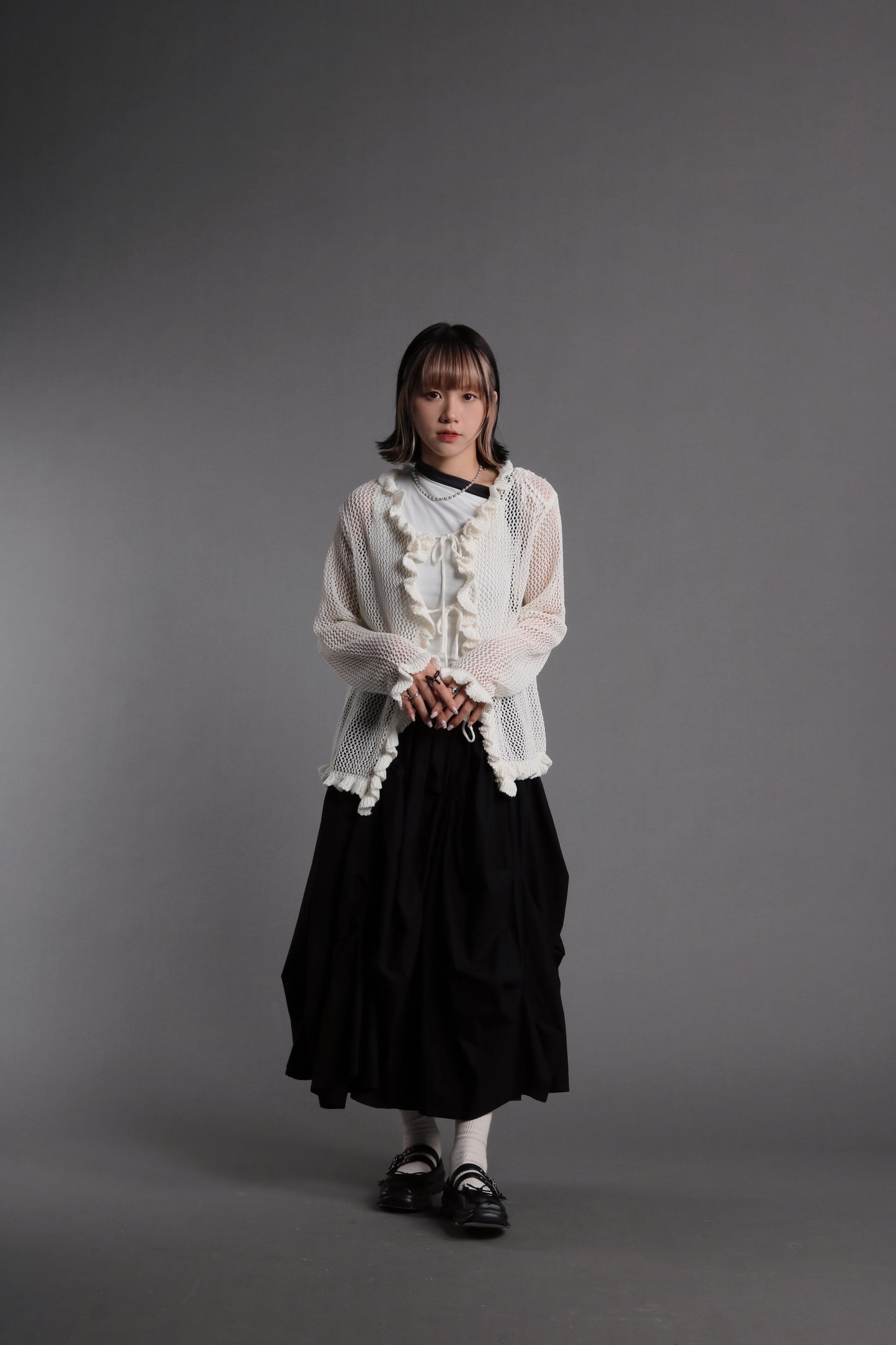 Doll Gathered Skirt (Black)