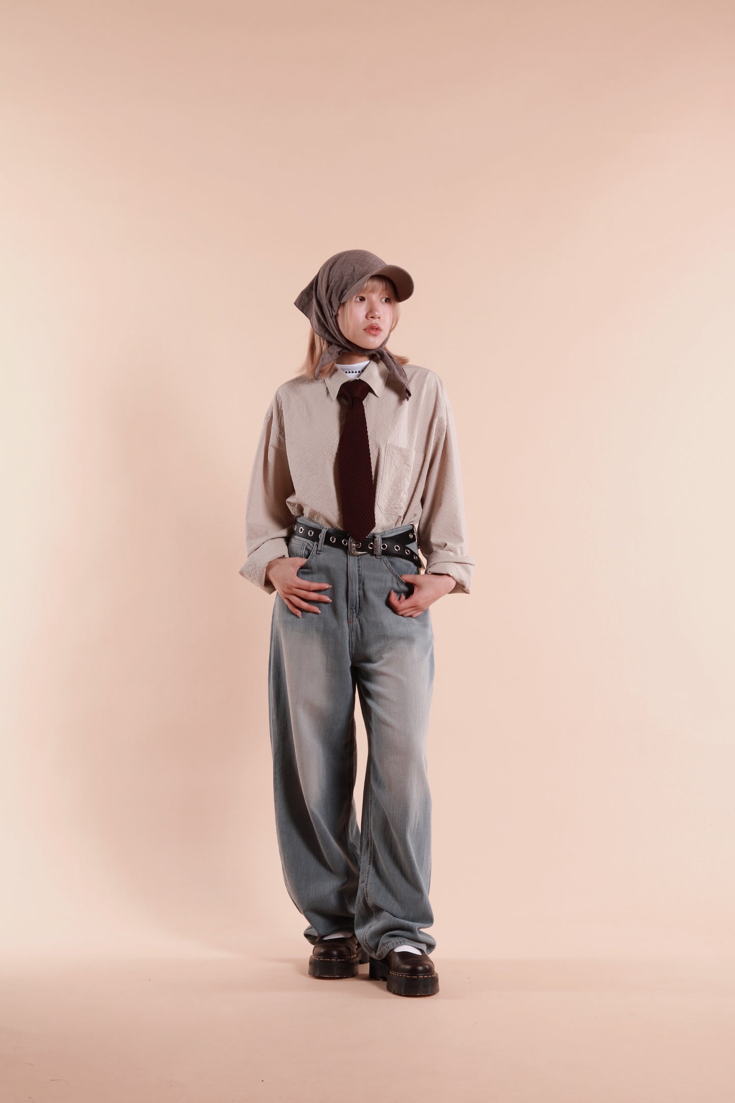 Knit Tie (Brown)