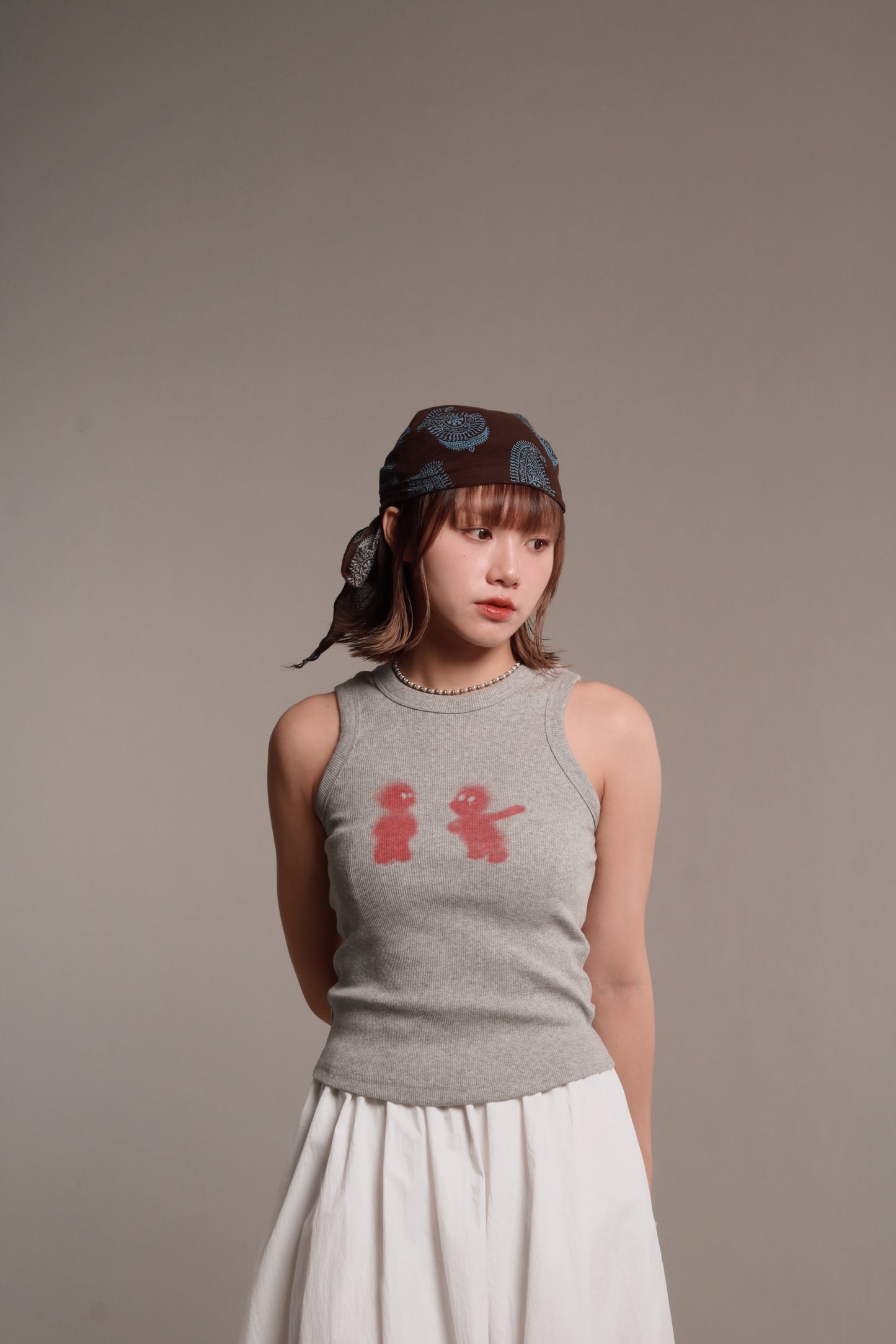 Kid Sleeveless Top (Grey)