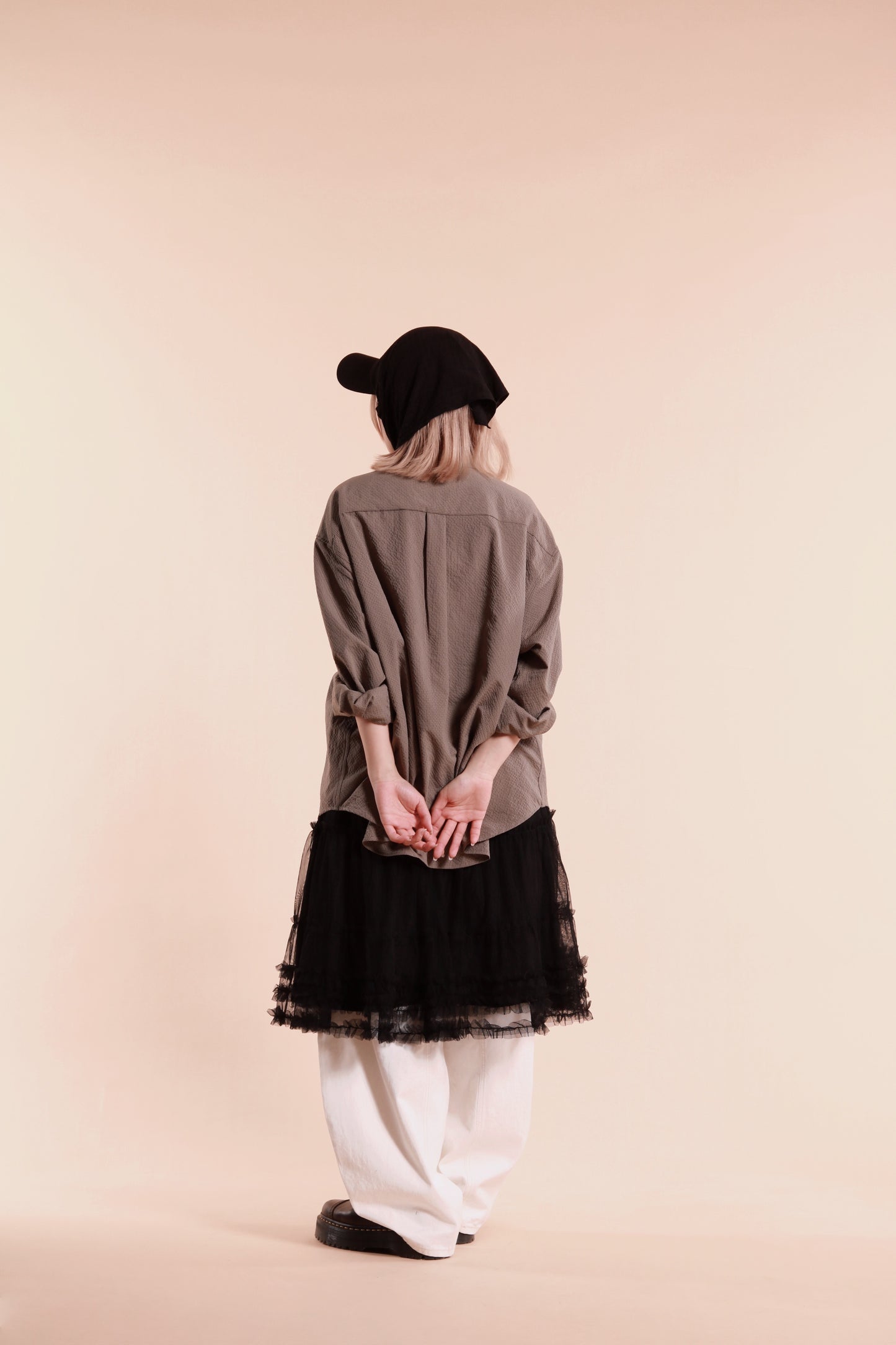 Doll Lace Ruffle Skirt (Black)