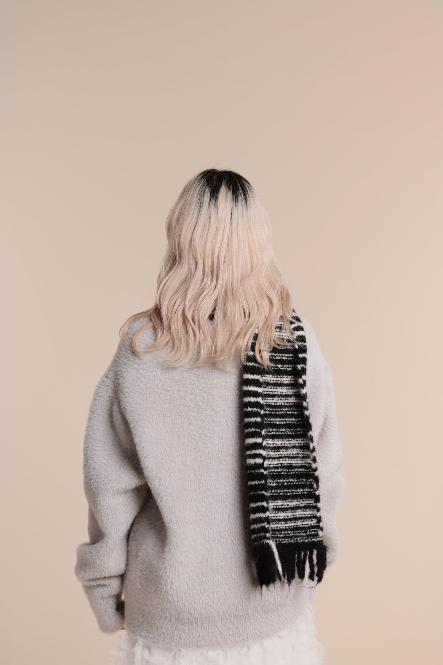 Fluffy Cardigan (Light Grey)