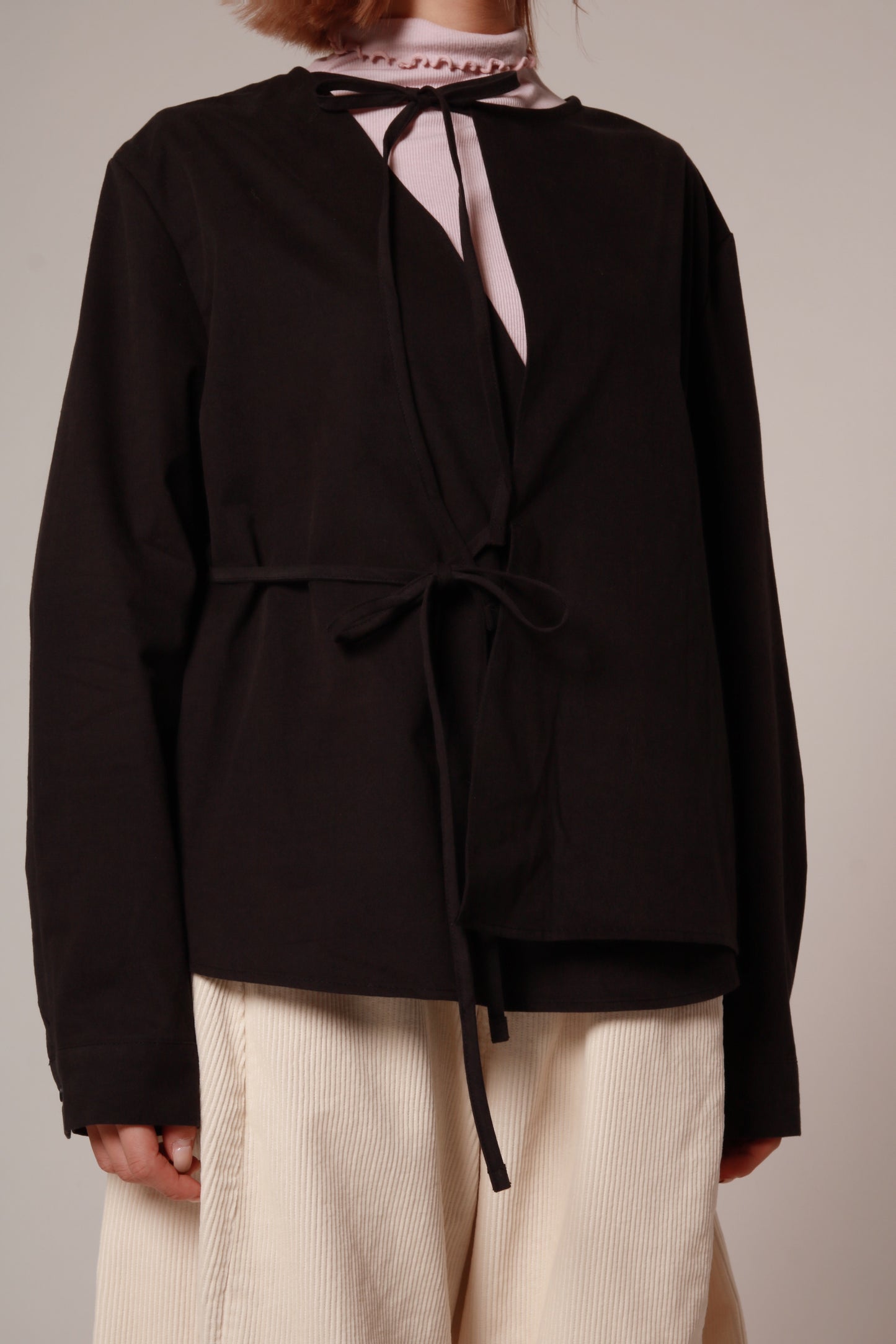 Ribbon Shirt (Black)