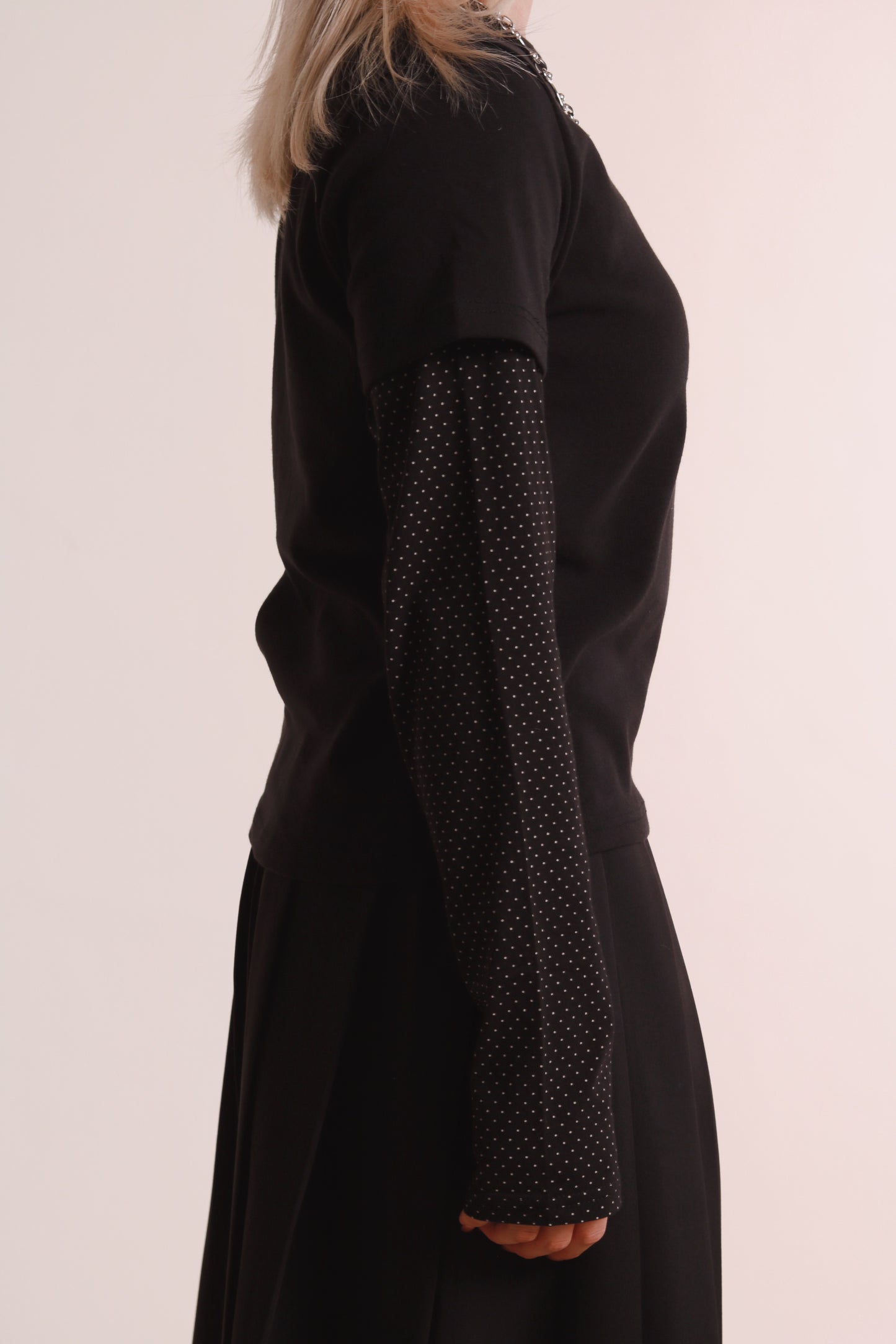 Layered Dot Top (Black)
