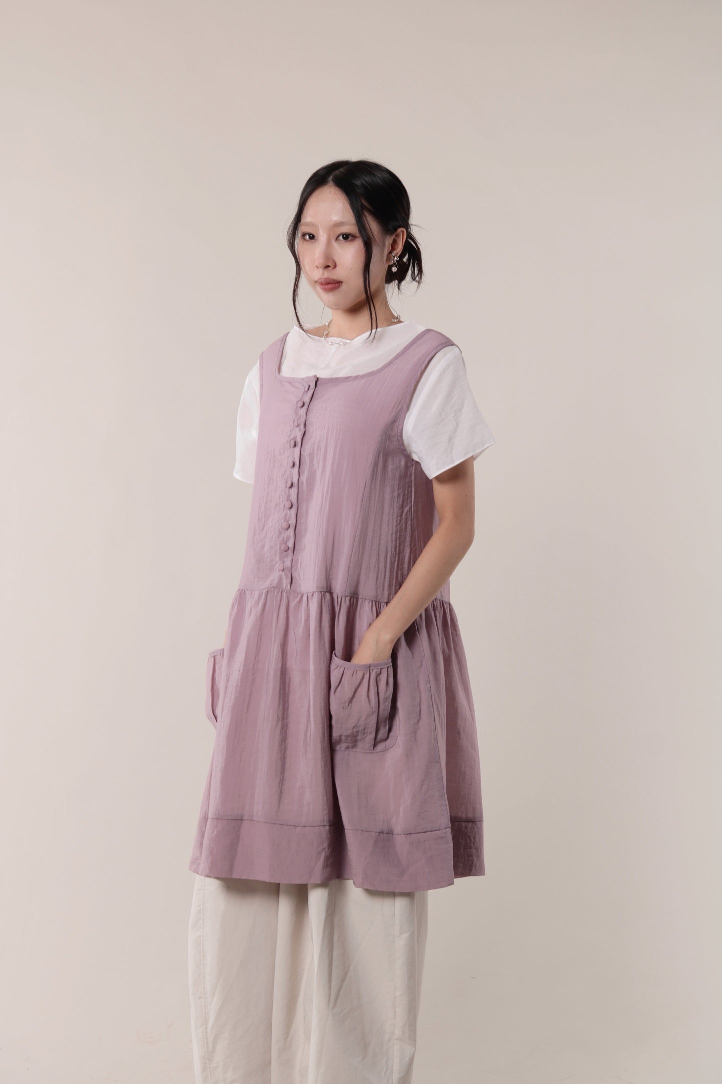 Asymmetric Twist Top (White)