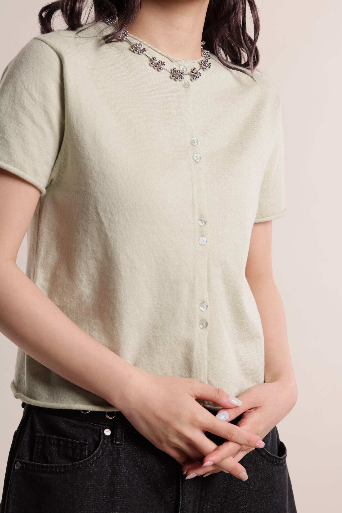 Mini Cardigan (Matcha)