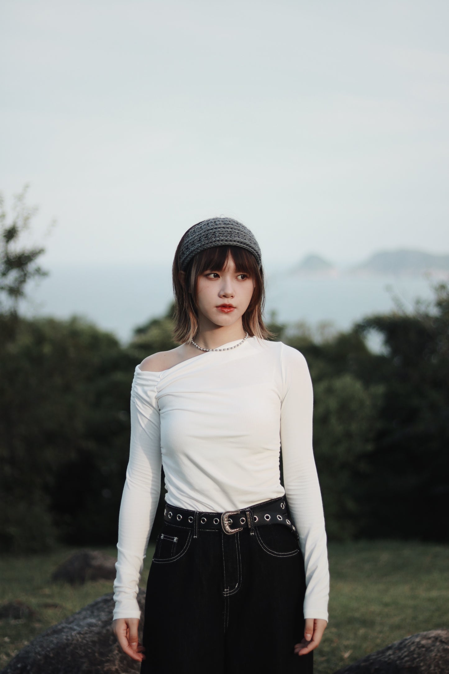 Ribbon Headband (Black/Brown/Grey/Ivory/Pink)