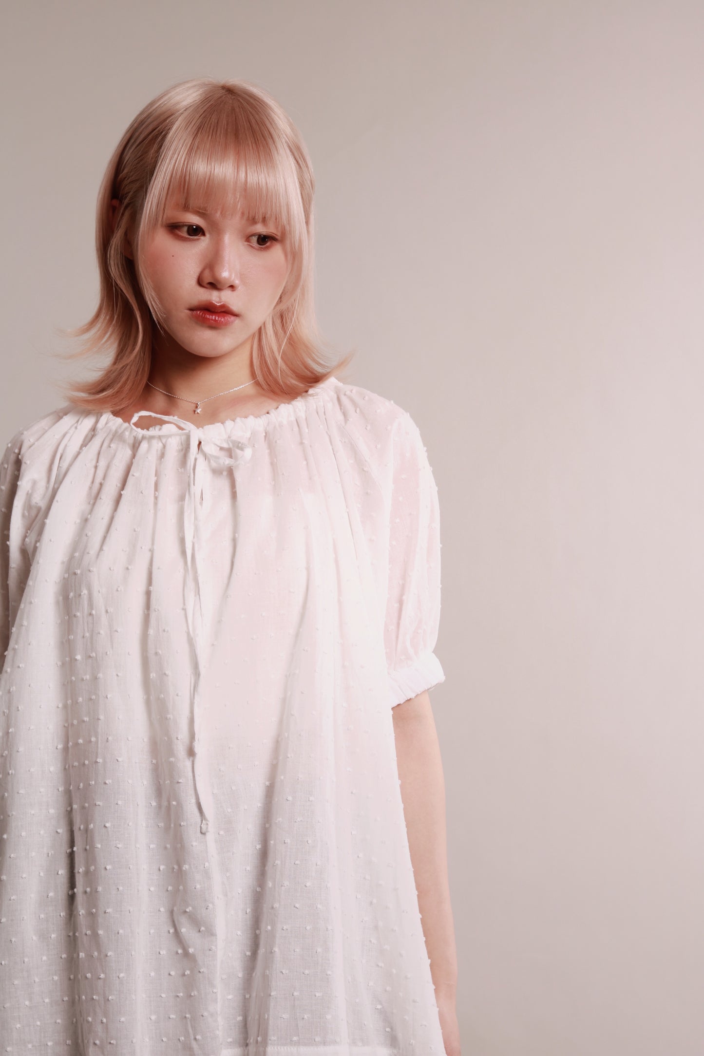 Dot Dot Blouse (White)