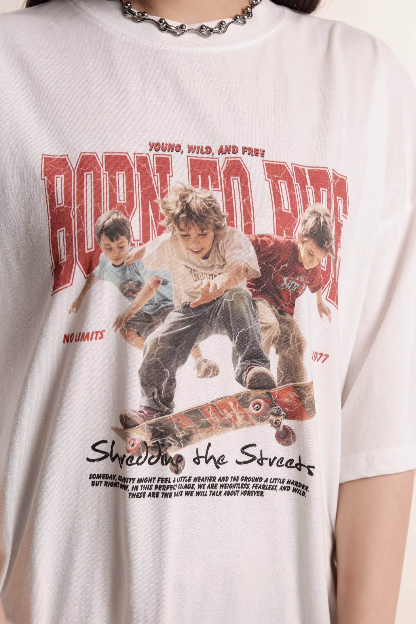 Born To Ride Tee (White)