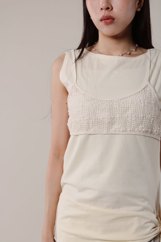 Mesh Vest (Ivory)
