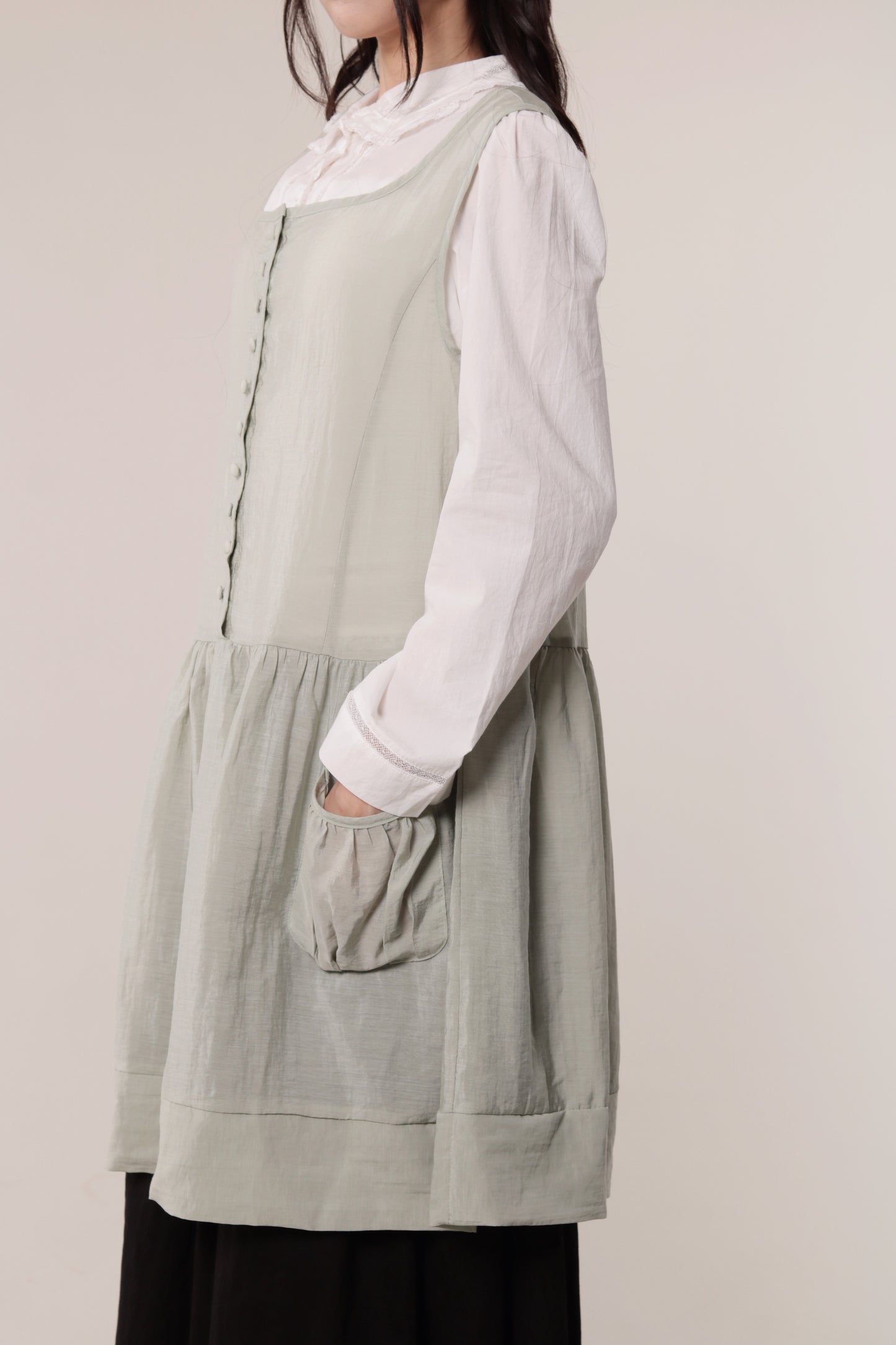 Retro Pocket Dress (Mint)
