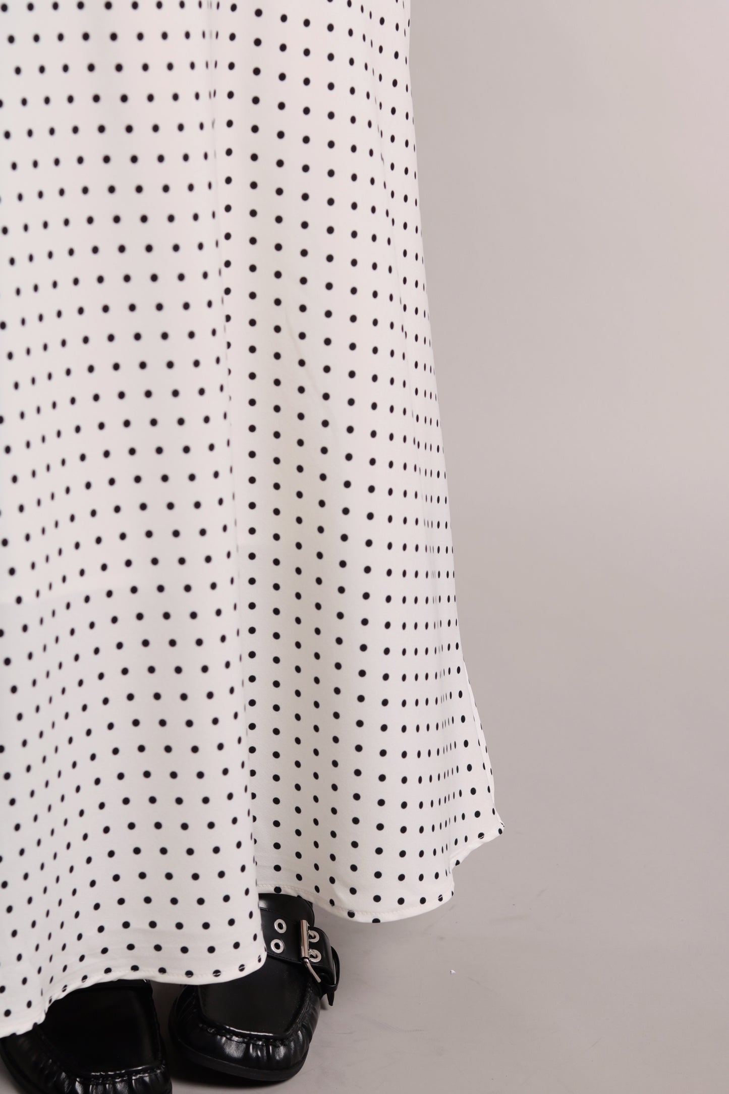 Polka Dot Skirt (White)