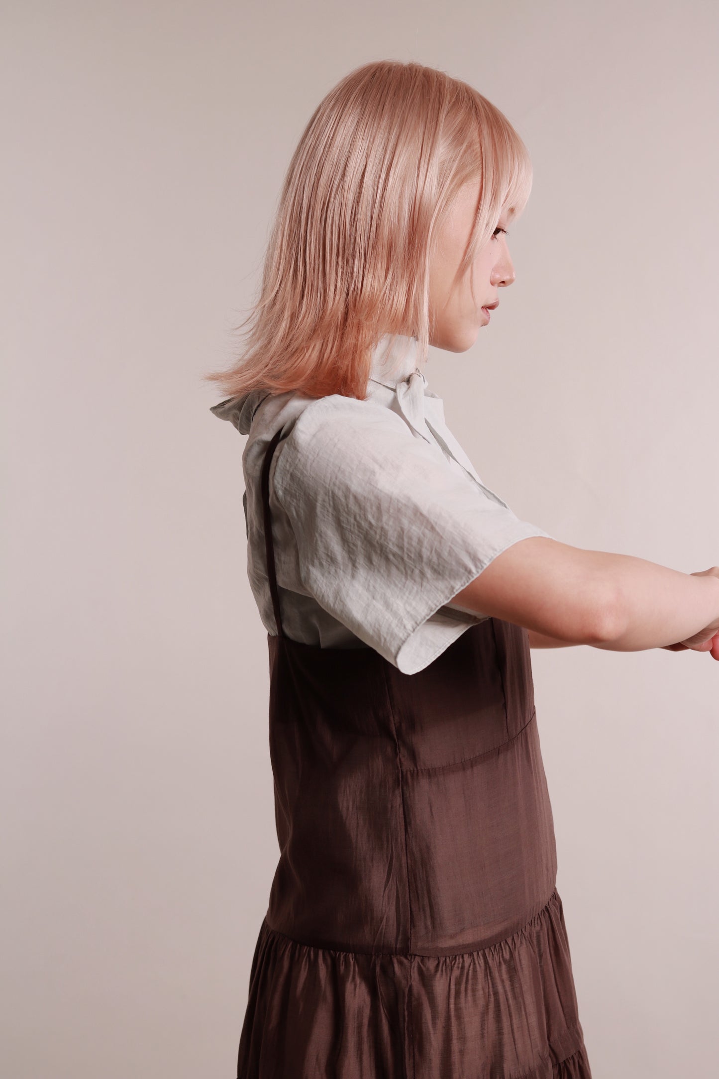 Doll See Through Dress (Brown)