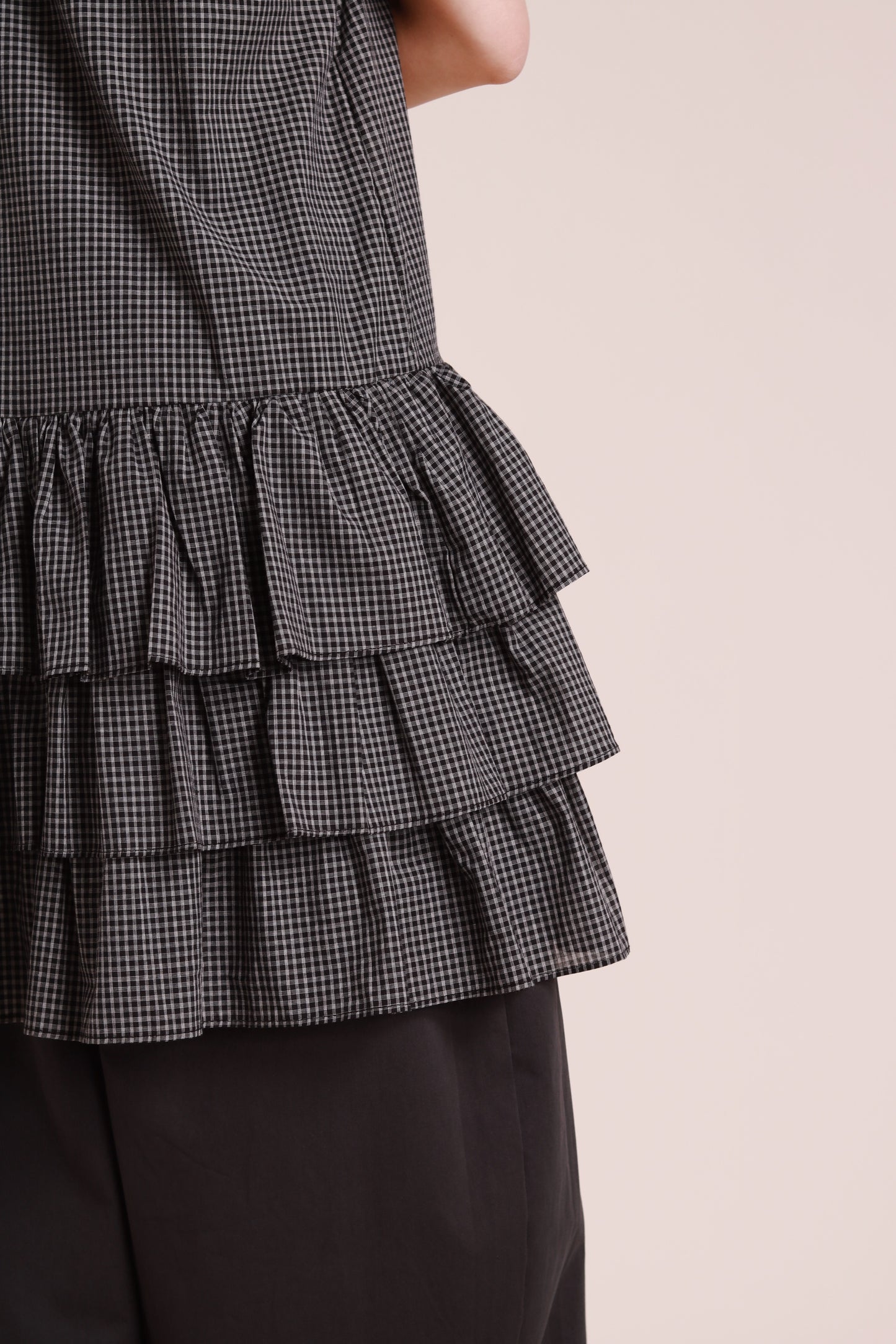 Layered Ruffle Dress (Black)