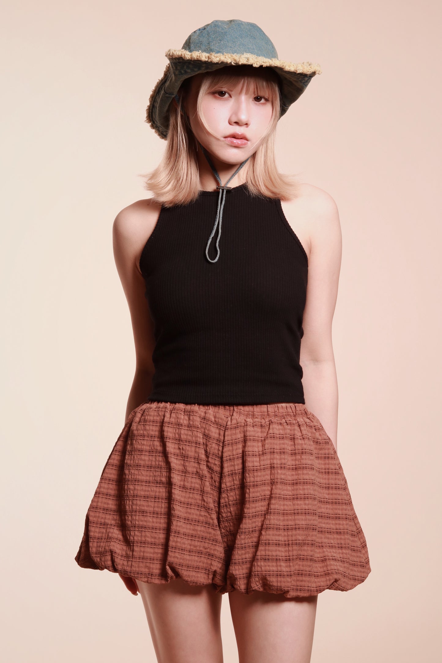 Padded Rib Tank (Black)