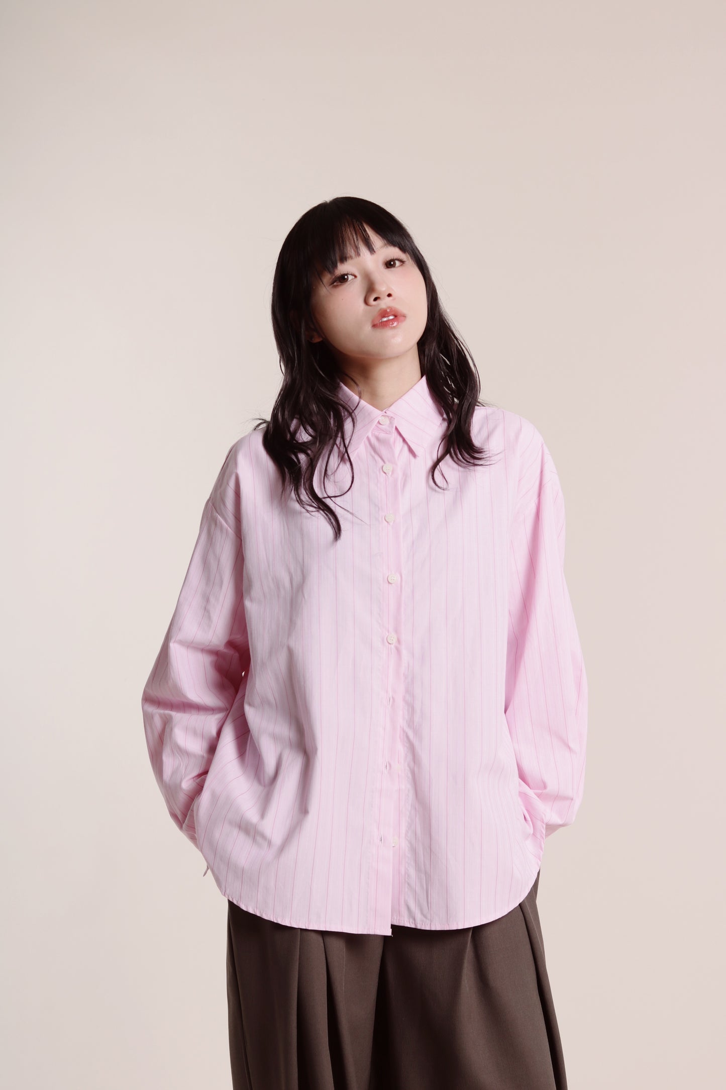 Spring Striped Shirt (Pink)