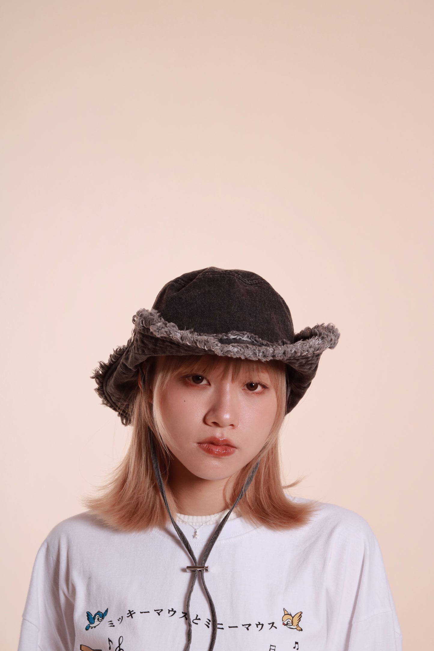 Cow Boy Denim Hat (Black)