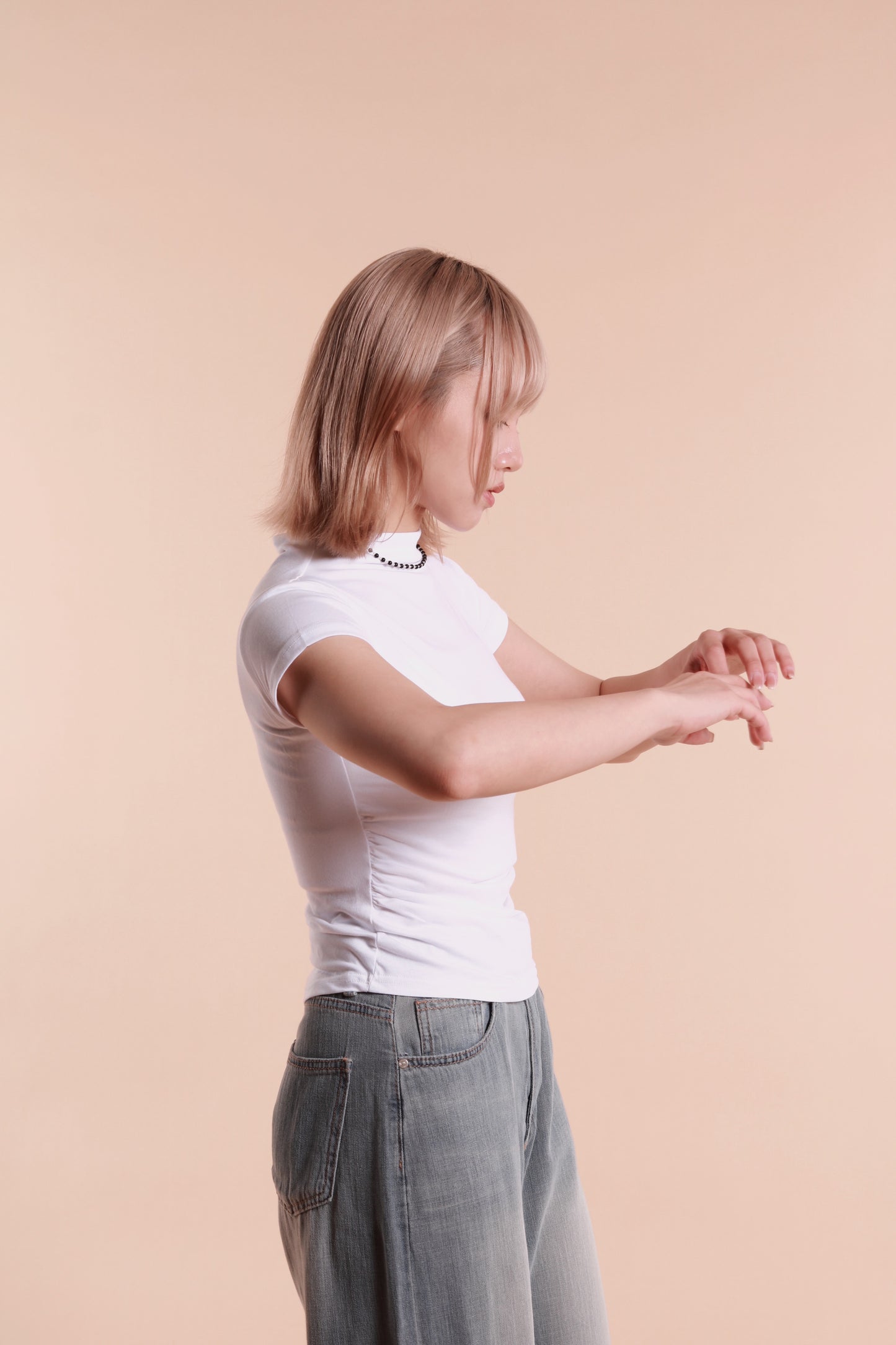 Gathered Tee (White)