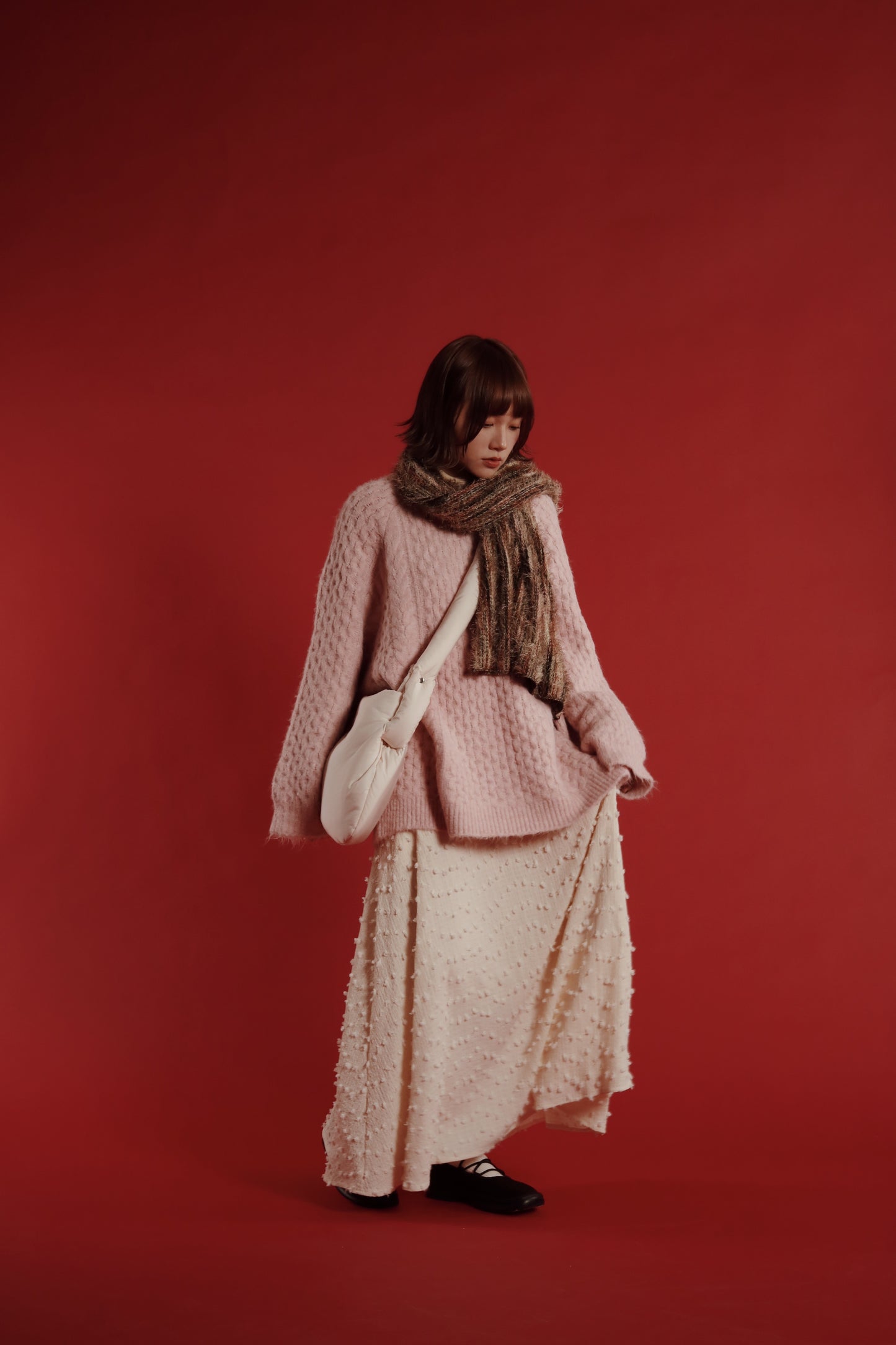 Doll Cloud Bag (Black/Brown/Ivory)