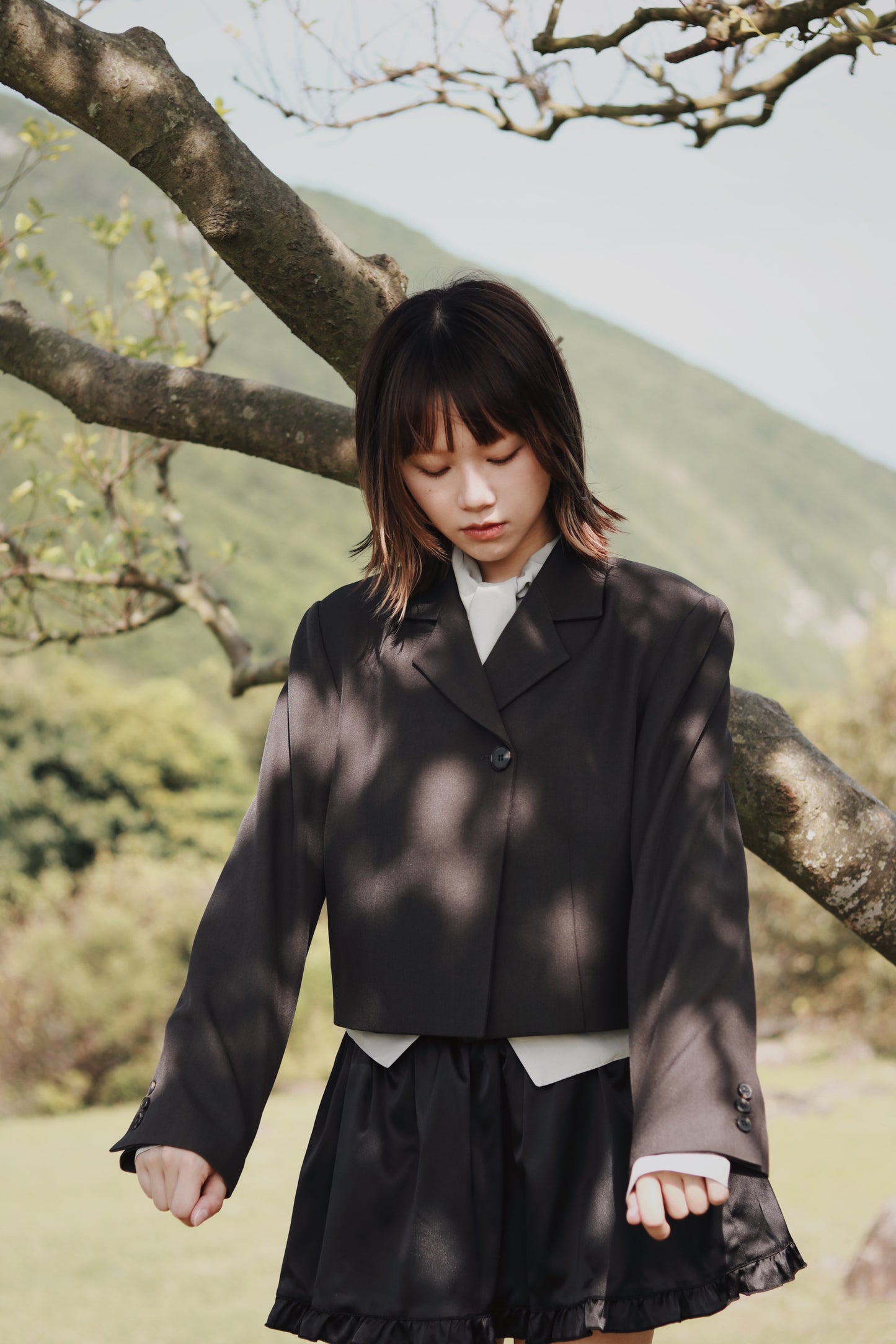 Doll Mini Ruffle Skirt (Black)