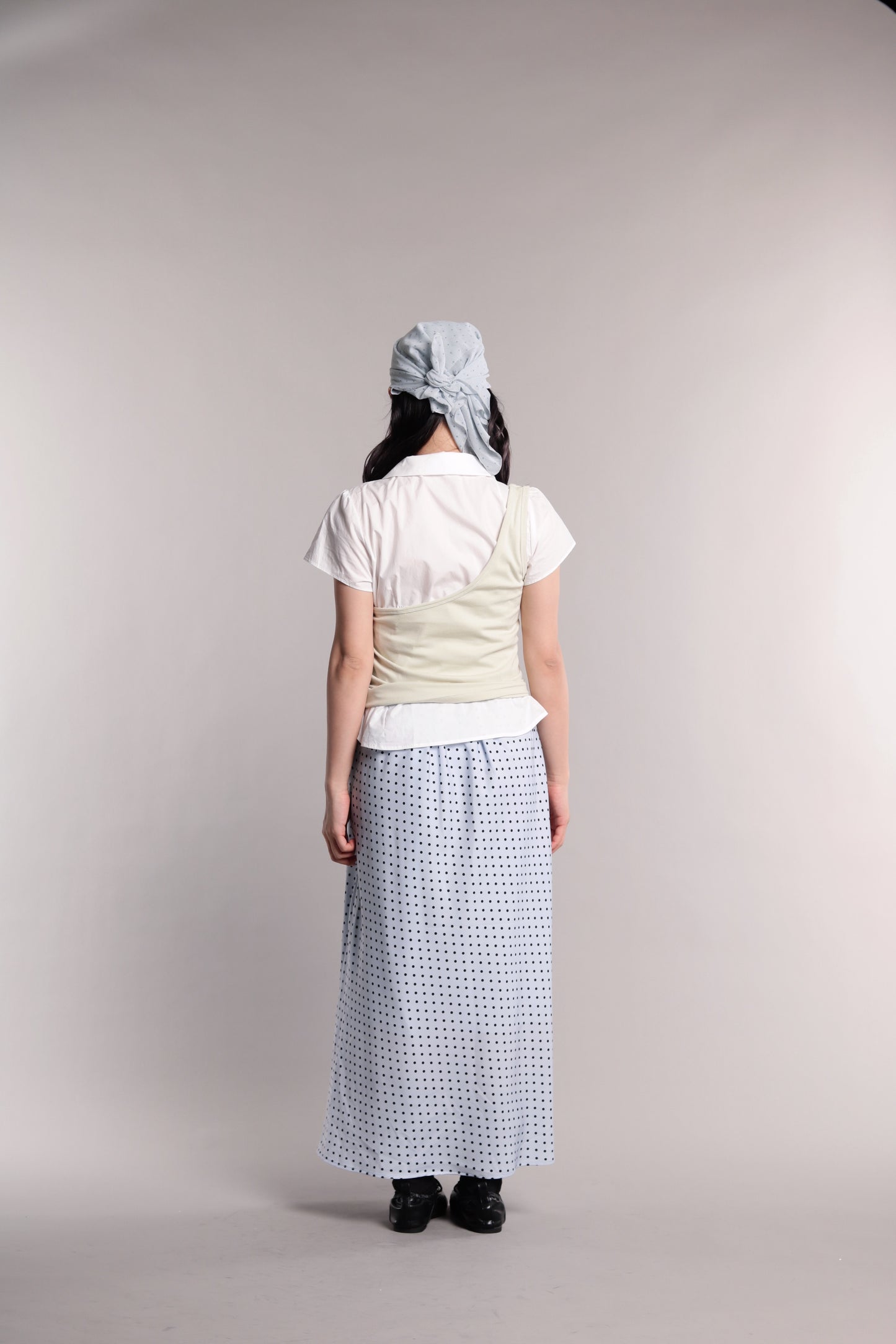 Polka Dot Scarf (Sky)