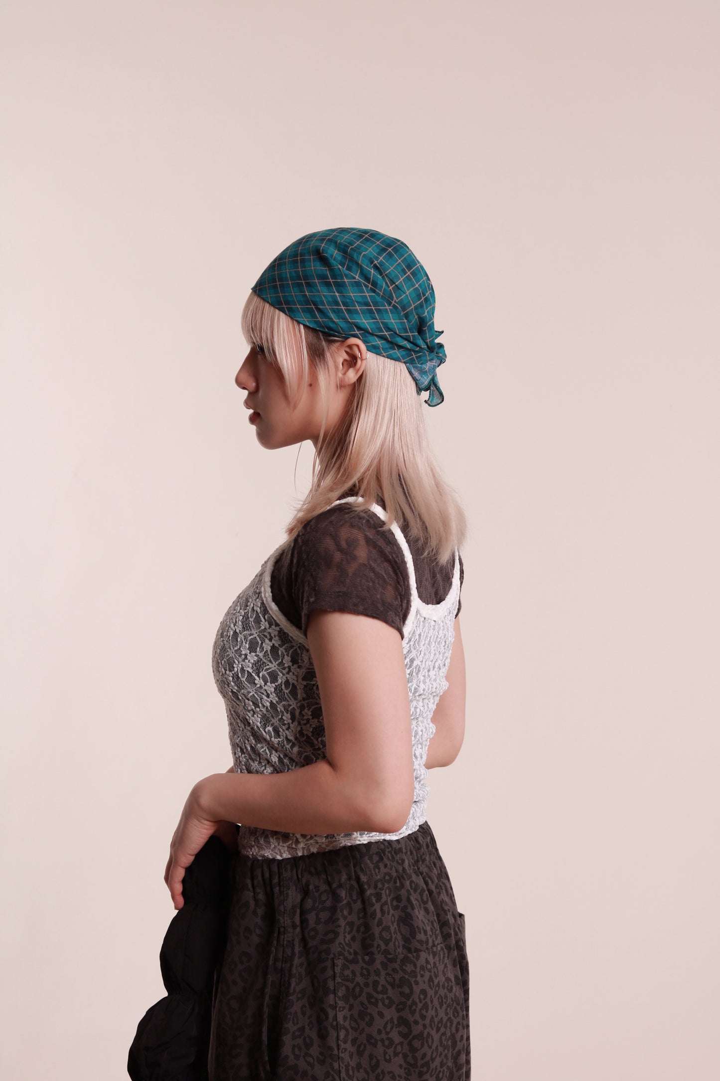 Mesh Sleeveless Top (White)