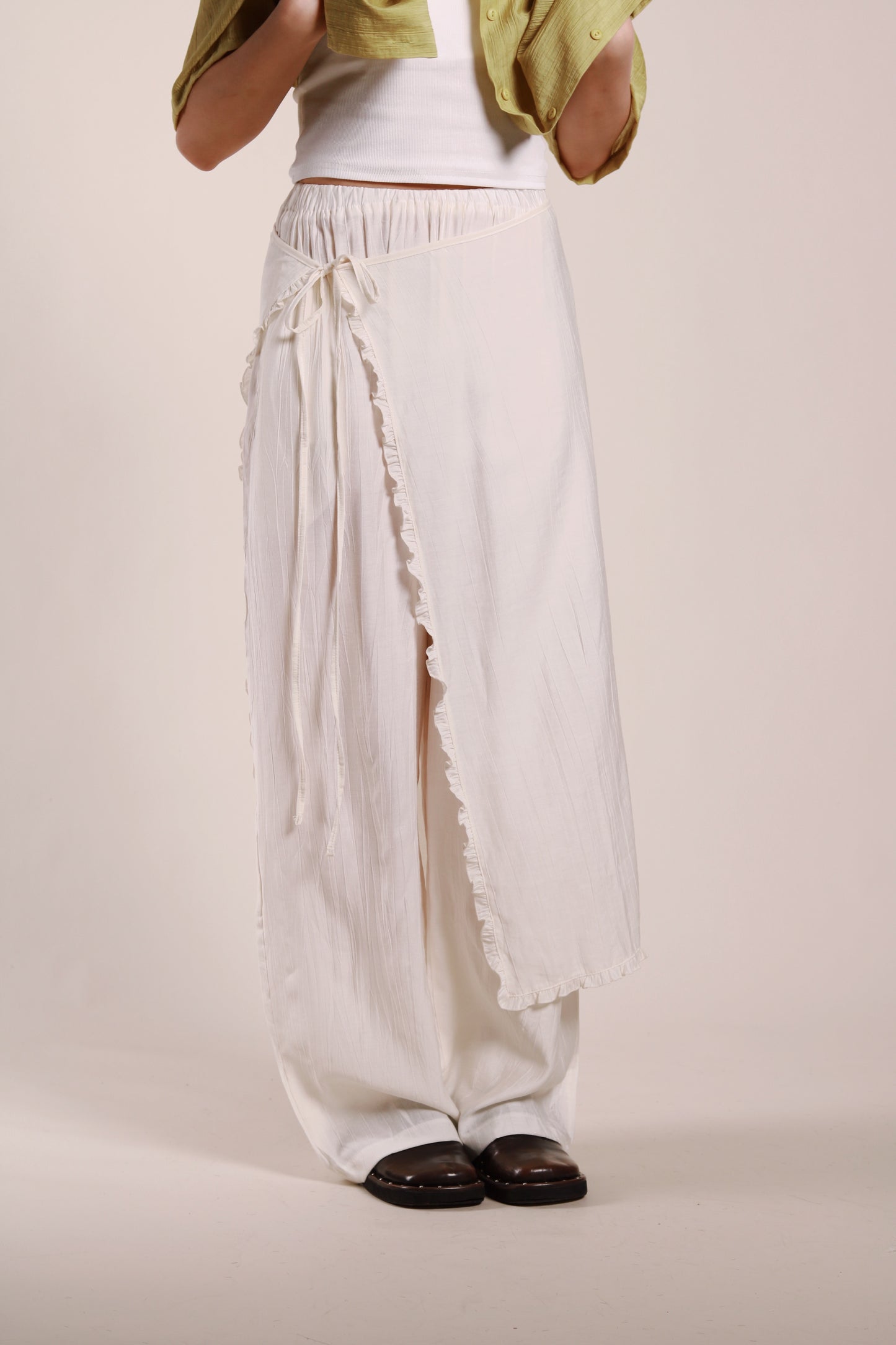 Wanda Layered Pants (Ivory)