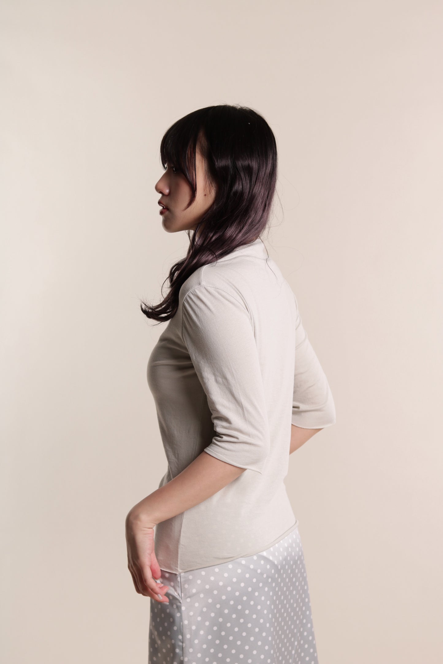 Pure Mock Neck Top (Dusty Green)