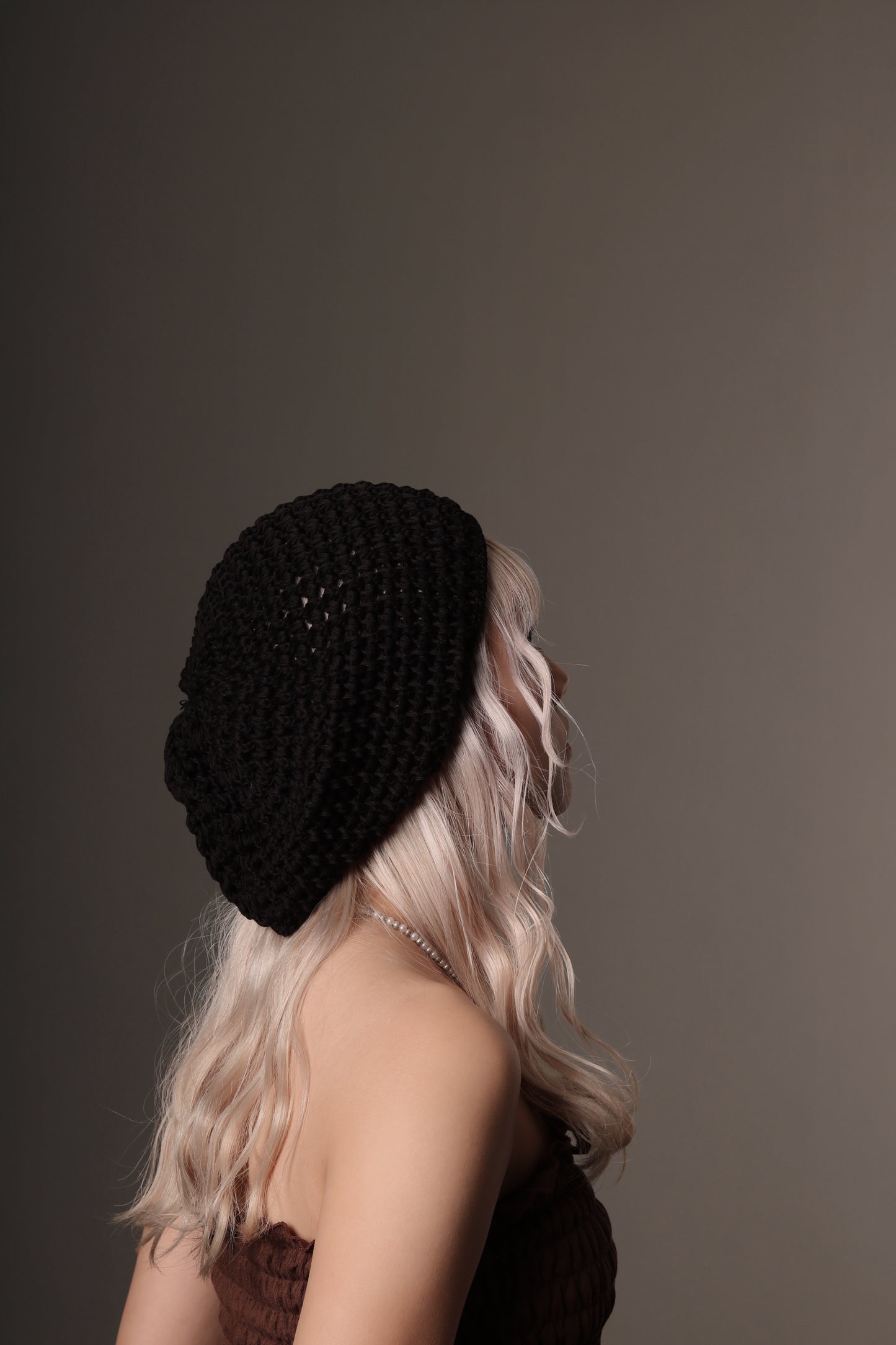 Daily Knit Beret (Black/Blue/Pink/Purple/White)