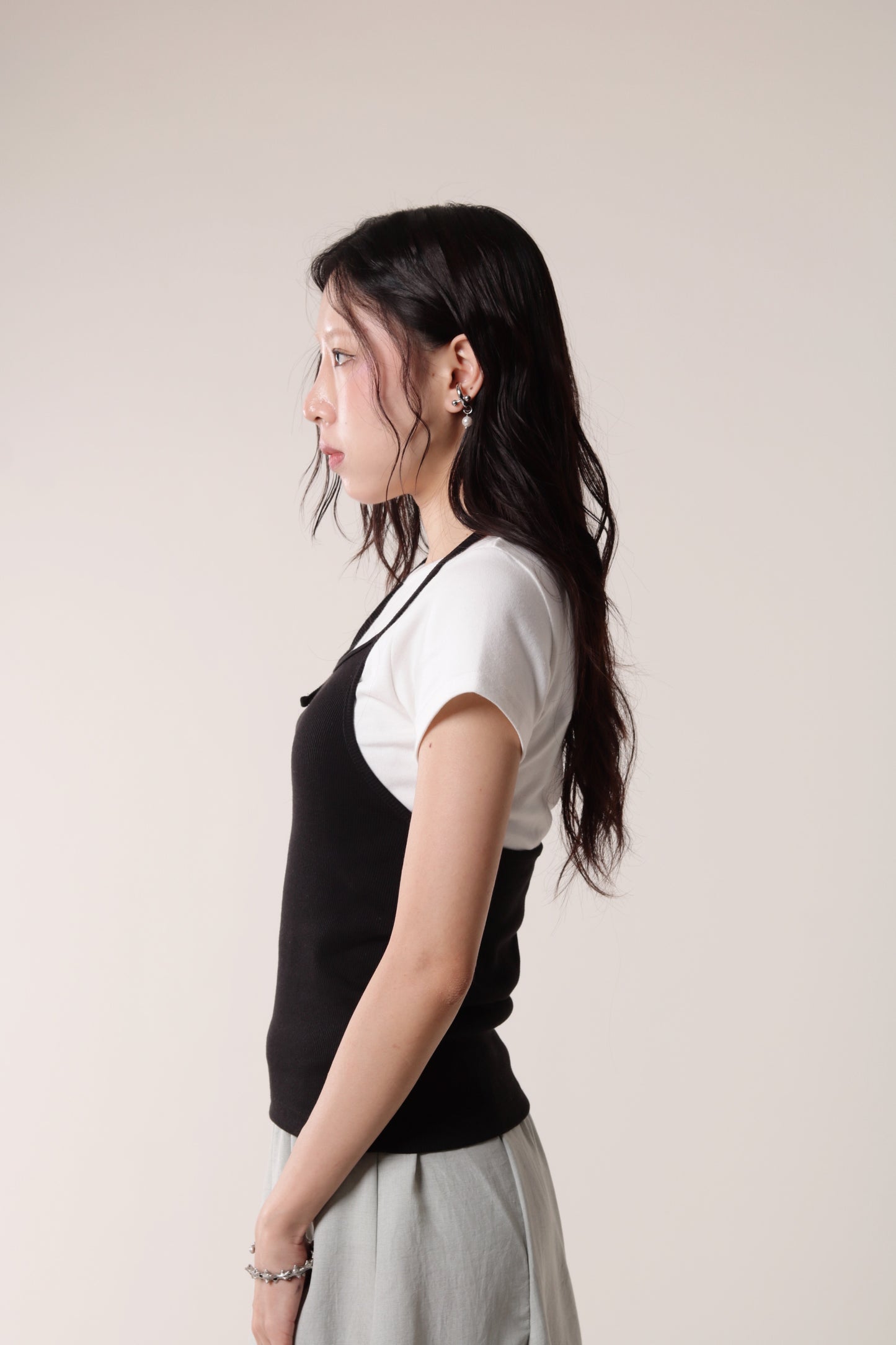 Slim Halter Top (Black)