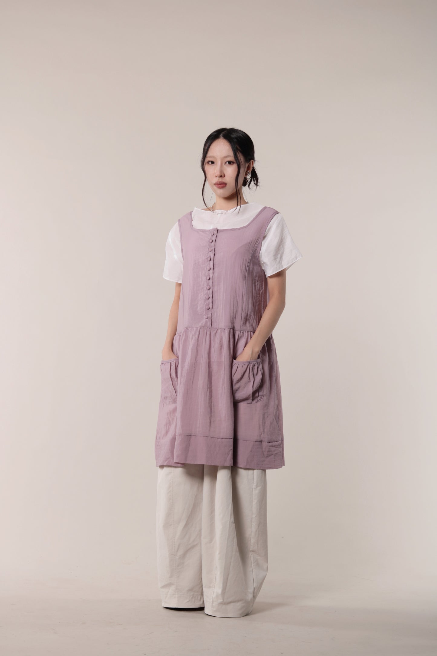 Asymmetric Twist Top (White)