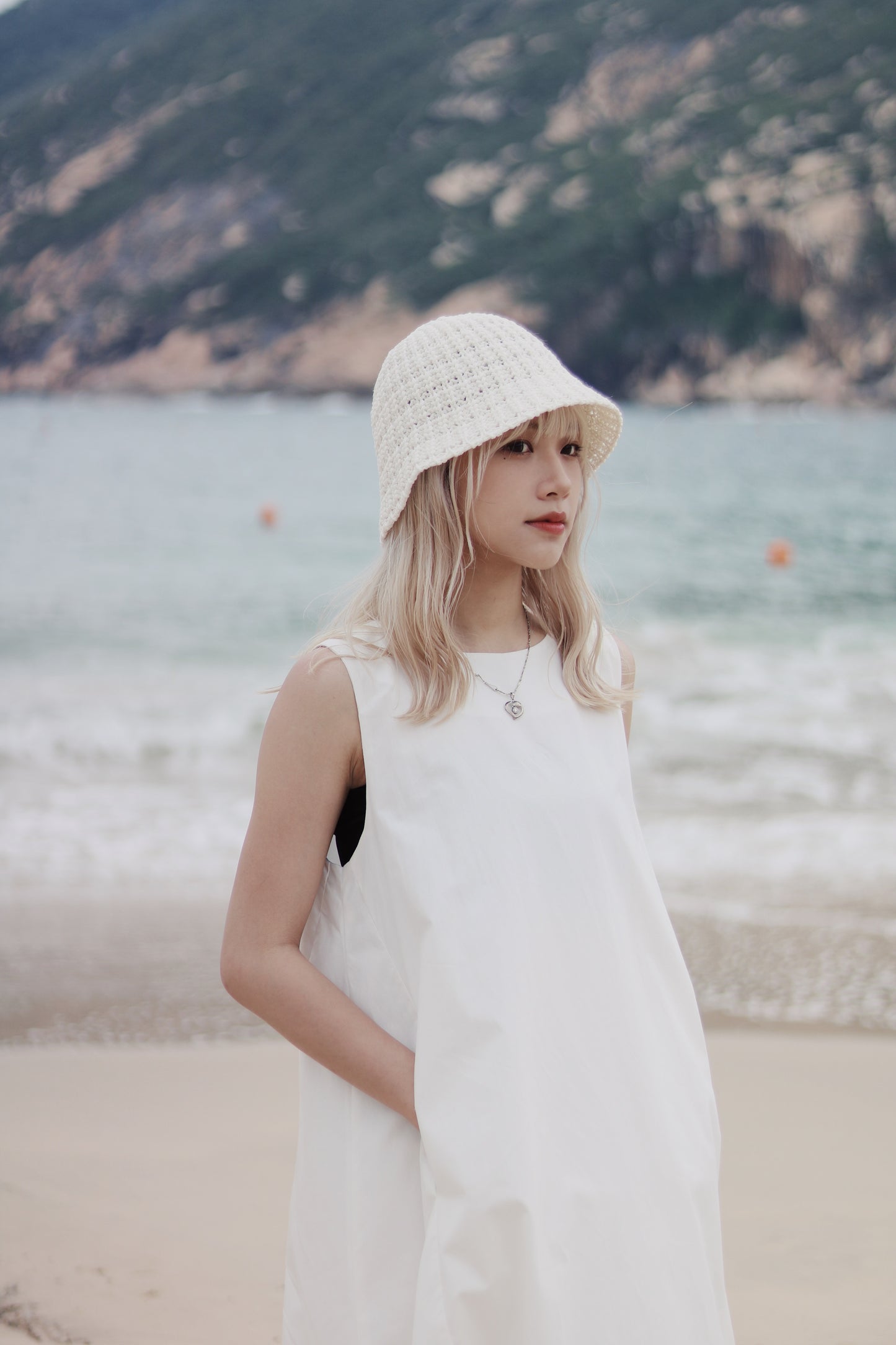 Bubble Cloud Dress (White)