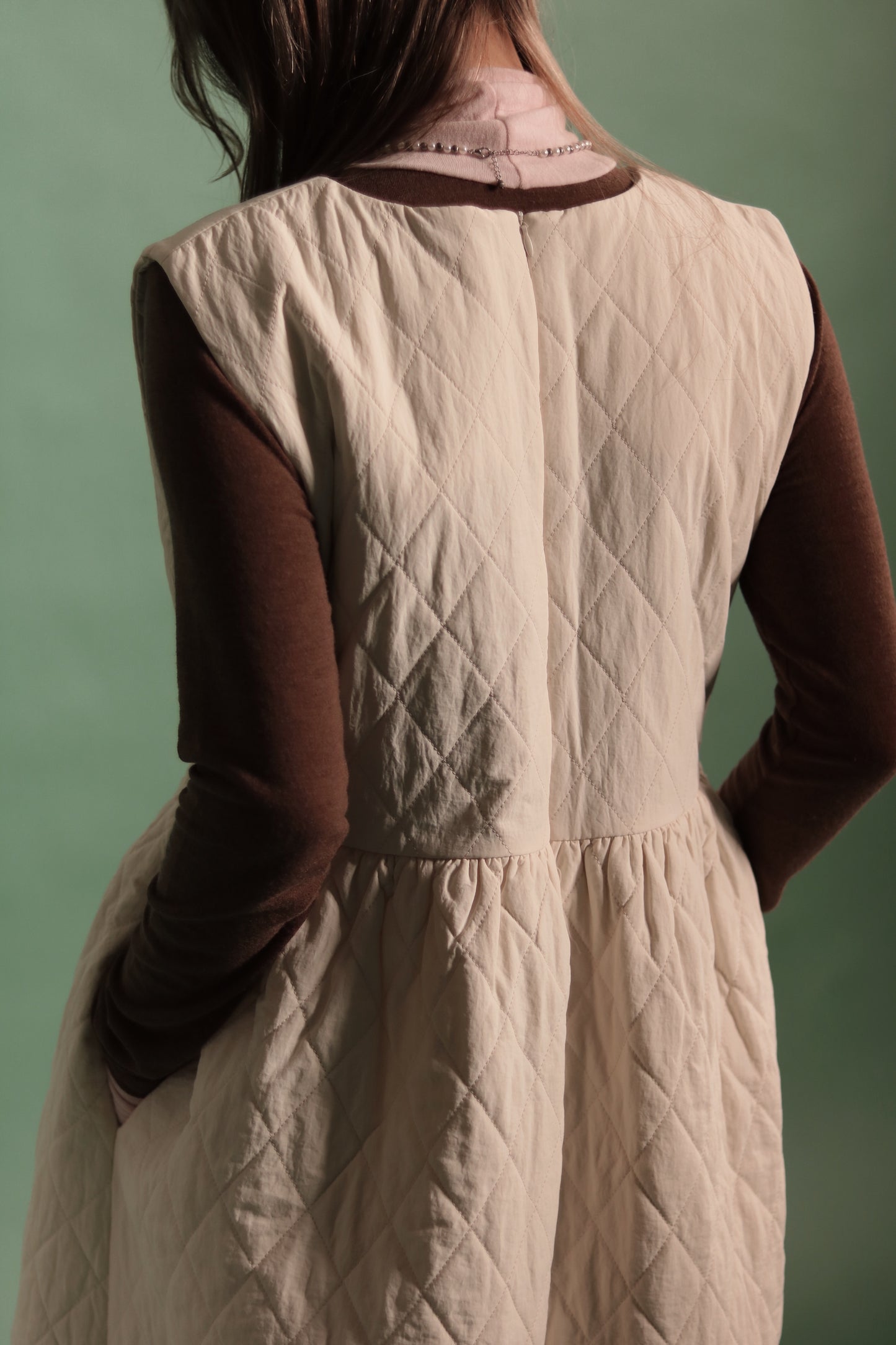 Doll Padded Dress (Ivory)