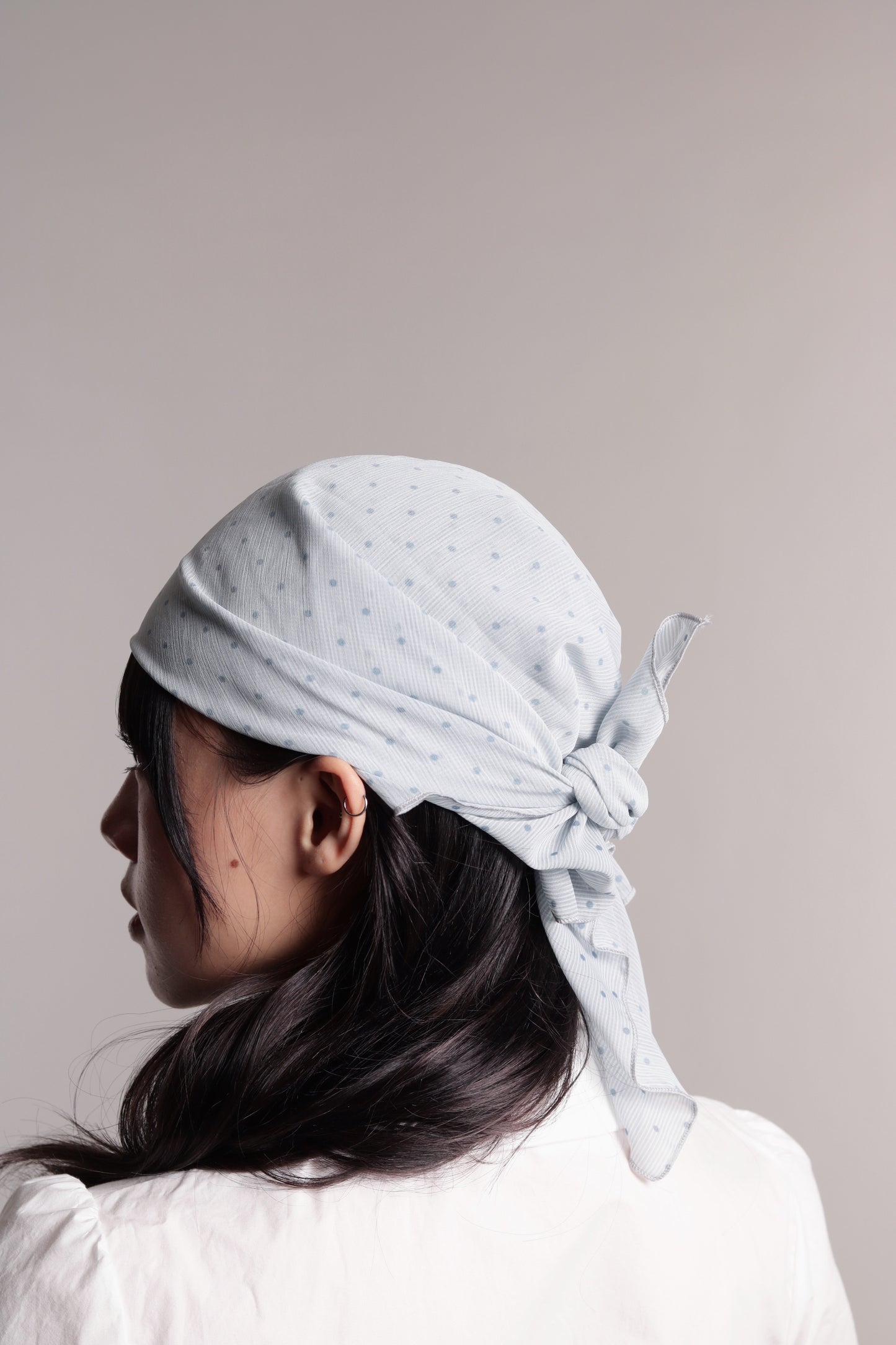 Polka Dot Scarf (Sky)