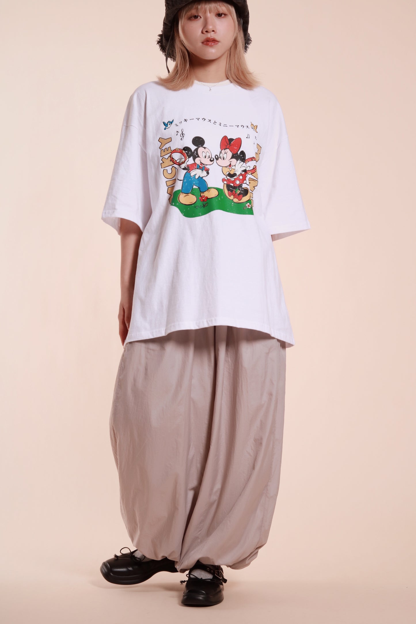 Oversized Mickey Tee (White)