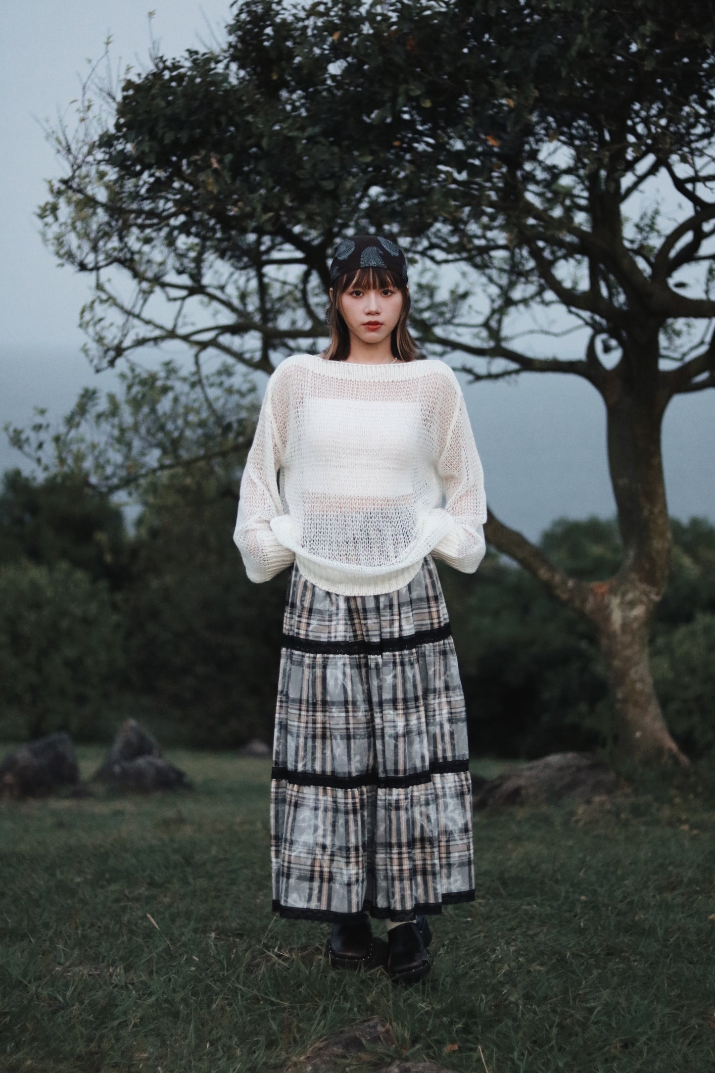 Autumn Knit Top (White)