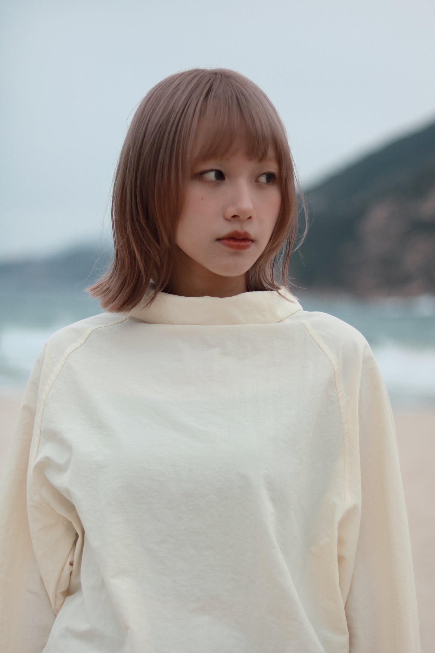 Funnel Neck Top (Butter)