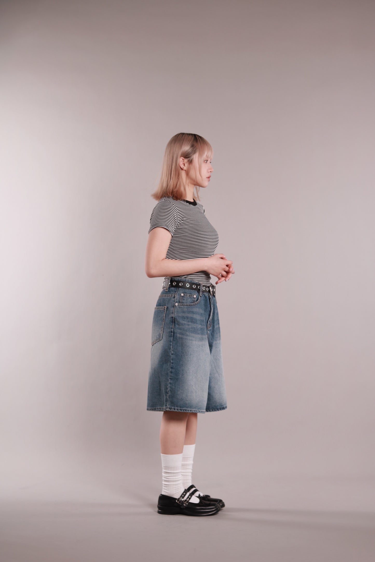 Basic Striped Tee (Black)