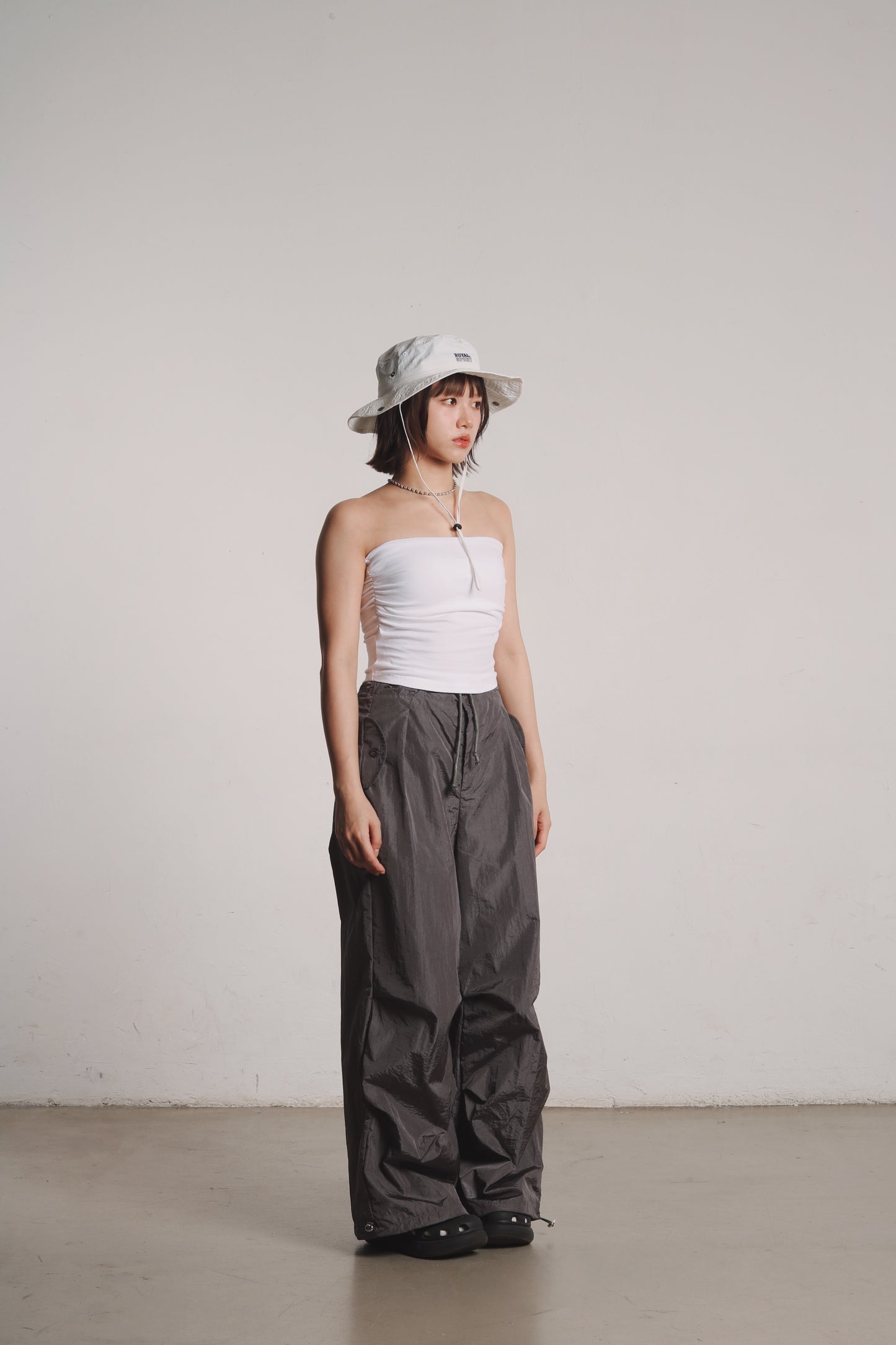 Gathered Tube Top (White)