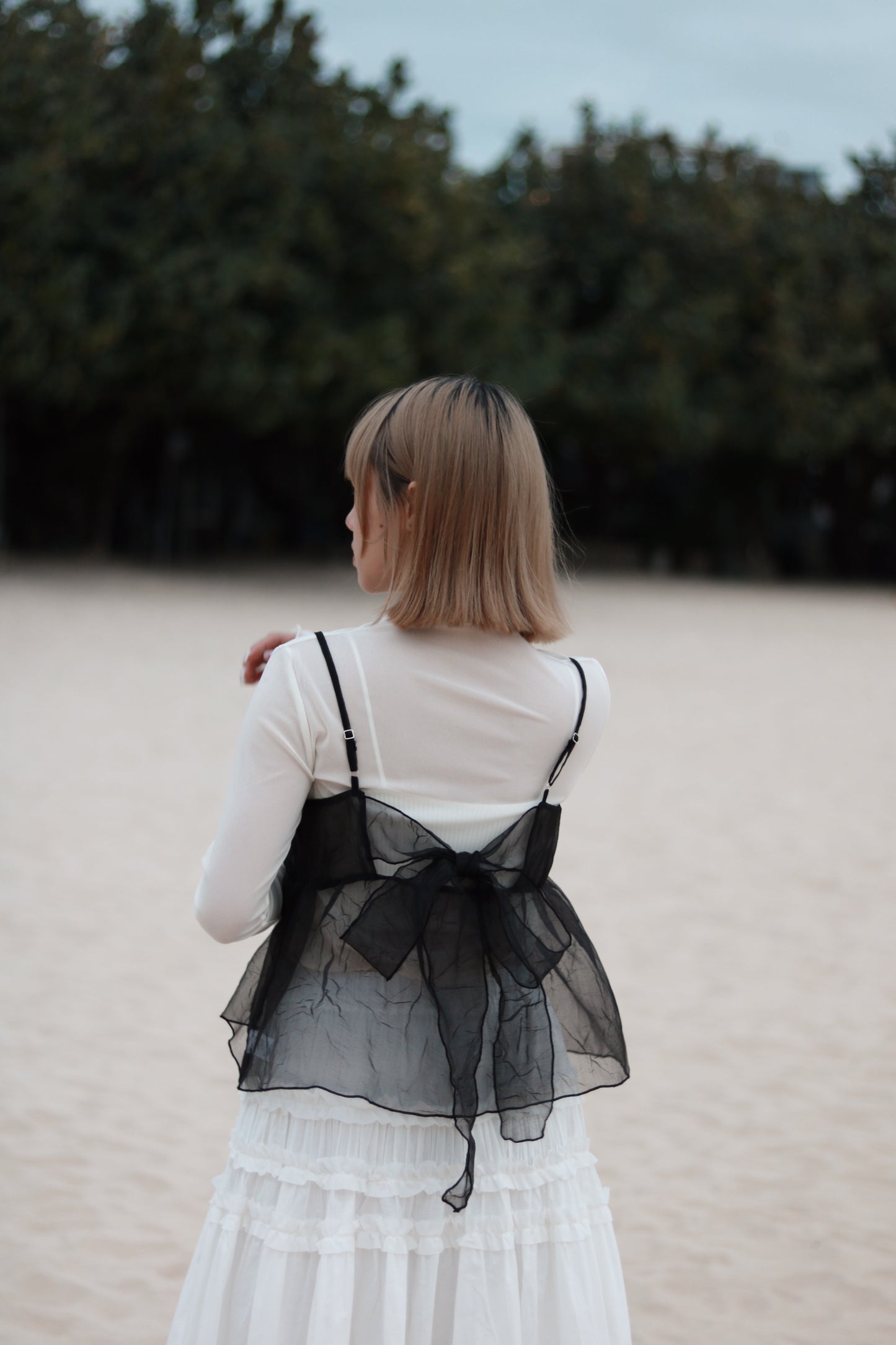 Spring See Through Top (White)