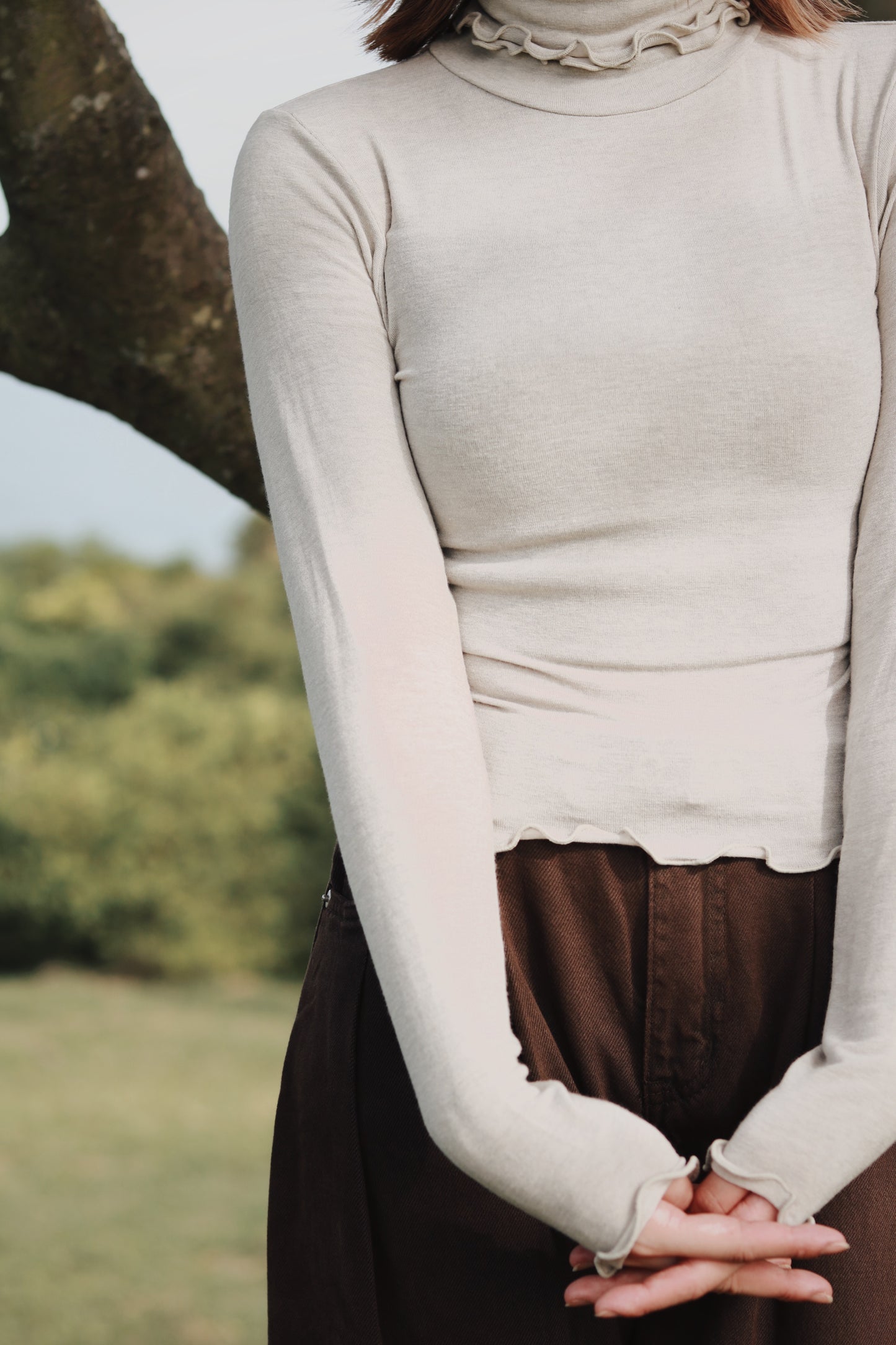 Double Fafa Top (Light Mint)